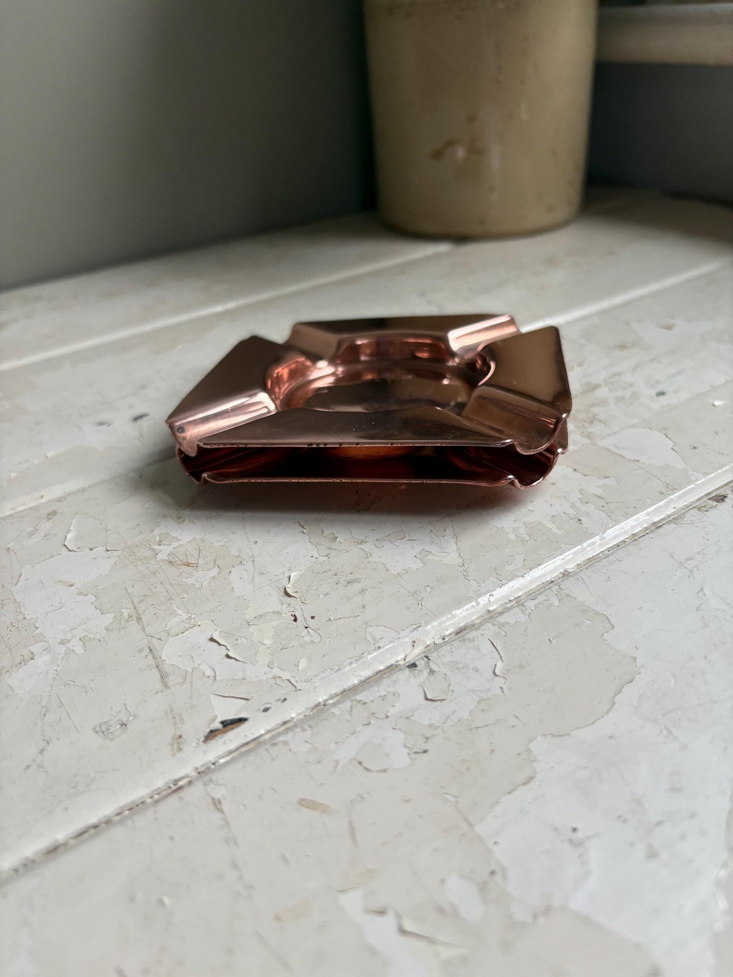 Pair of Vintage Copper Ashtrays