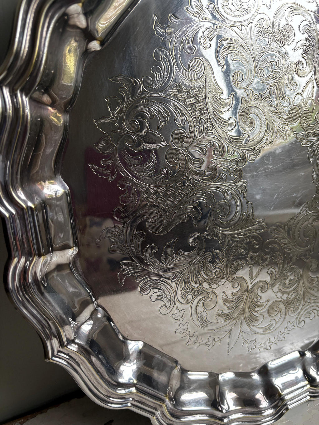 Vintage Plated Tray