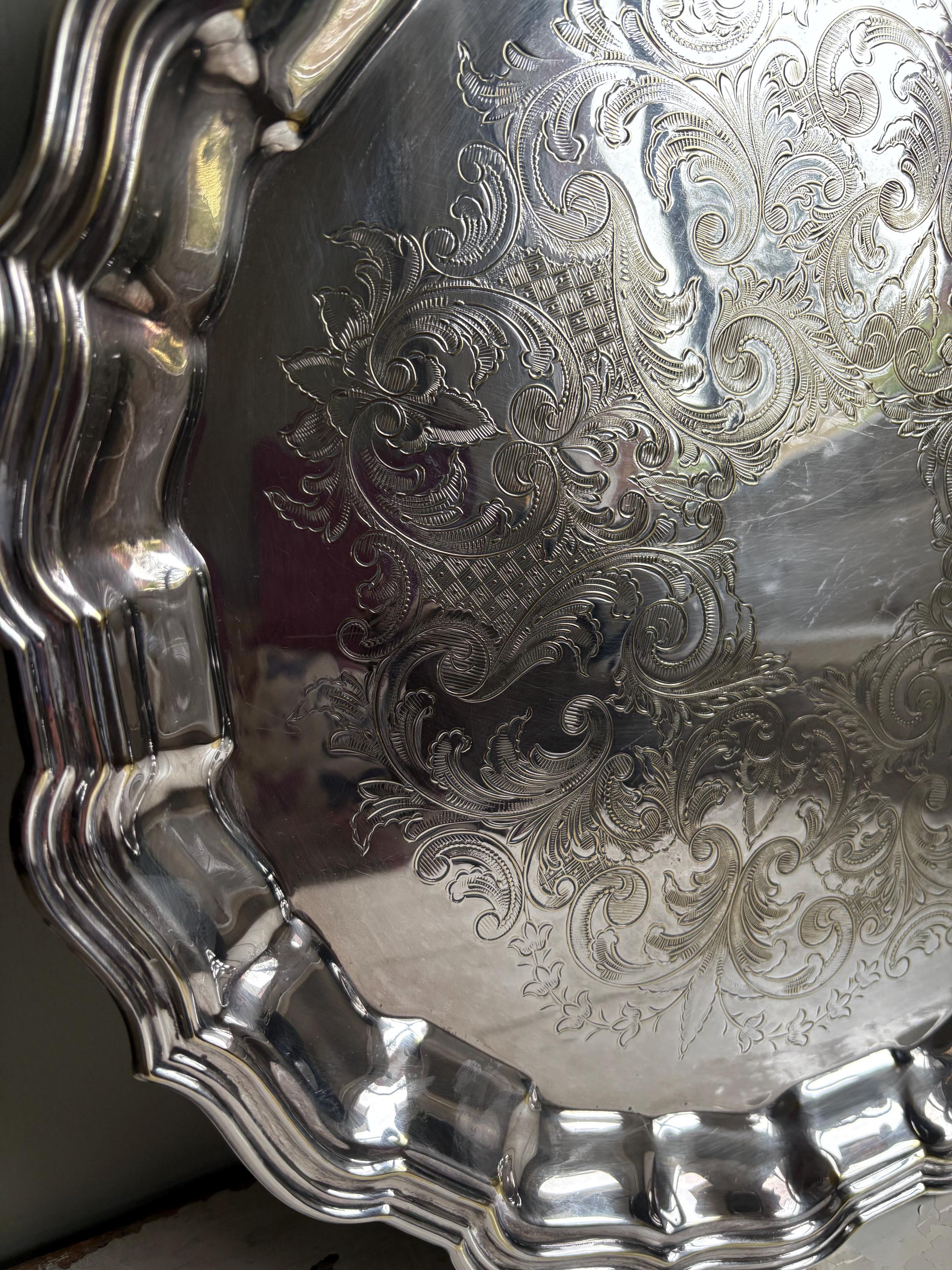 Vintage Plated Tray