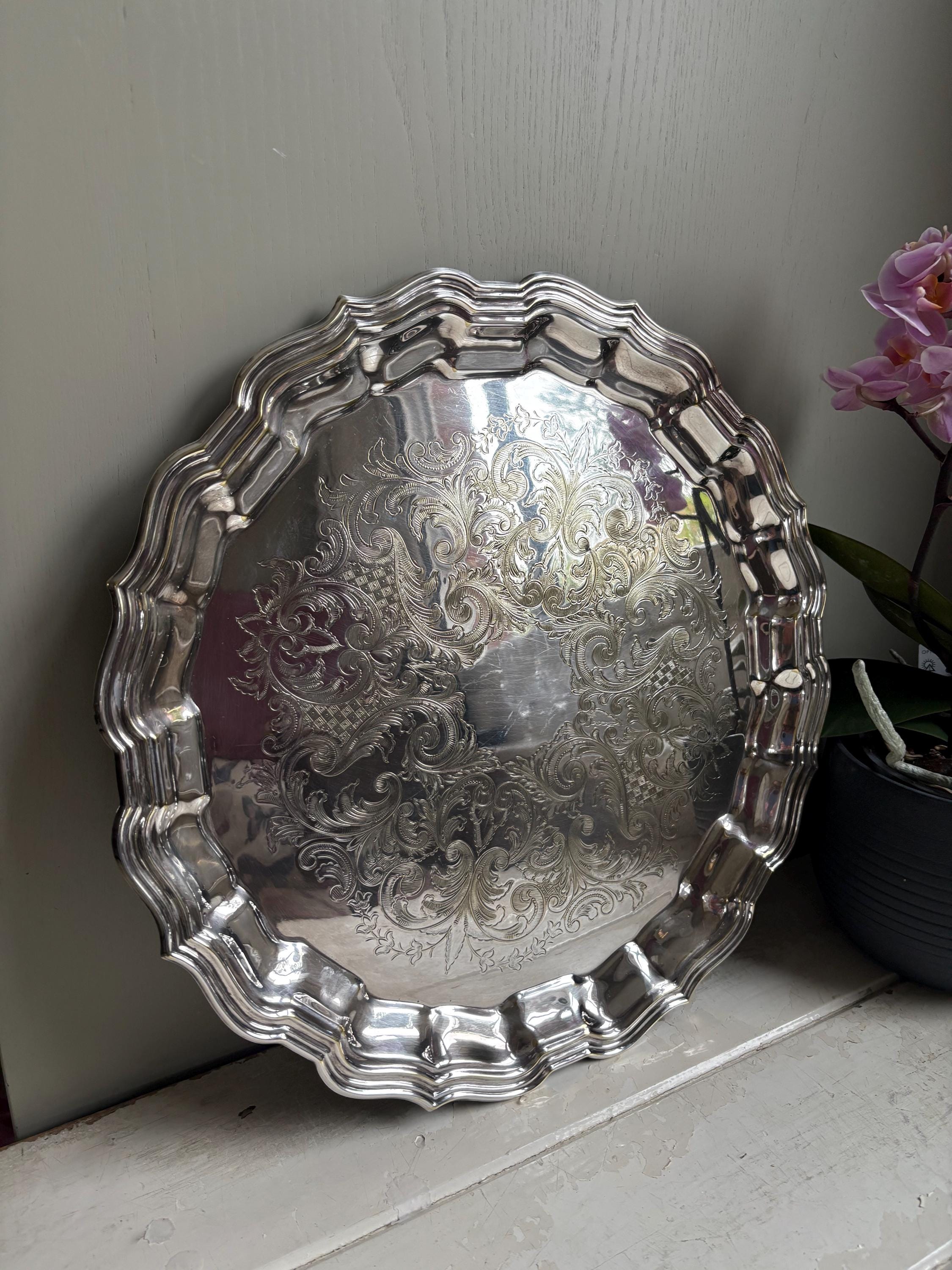 Vintage Plated Tray