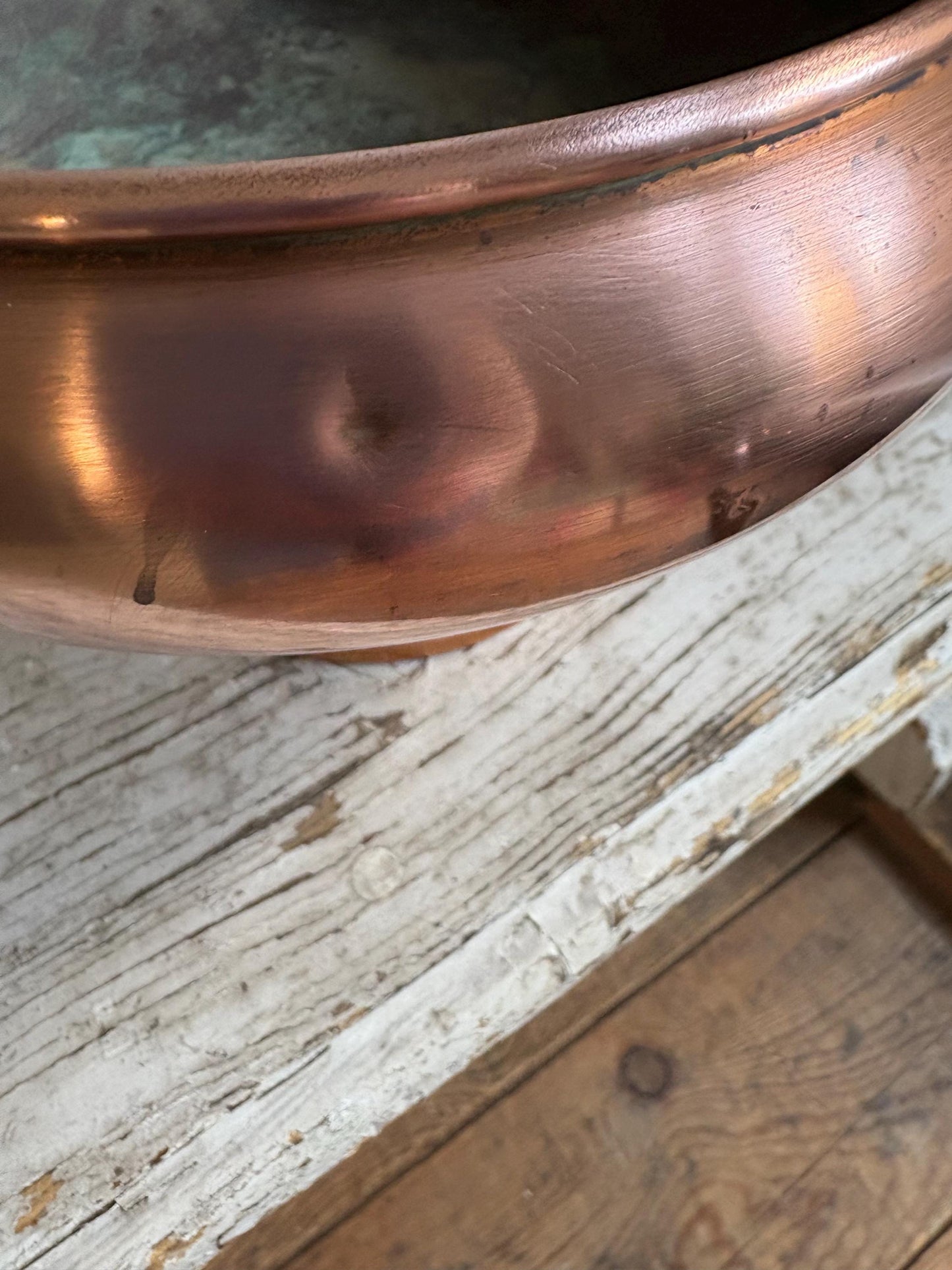 Vintage Copper Pedastal Bowl.