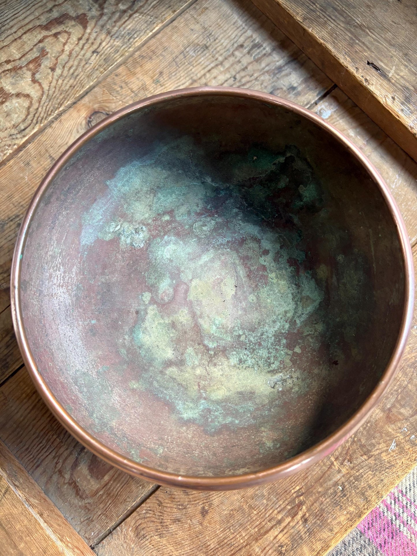 Vintage Copper Pedastal Bowl.