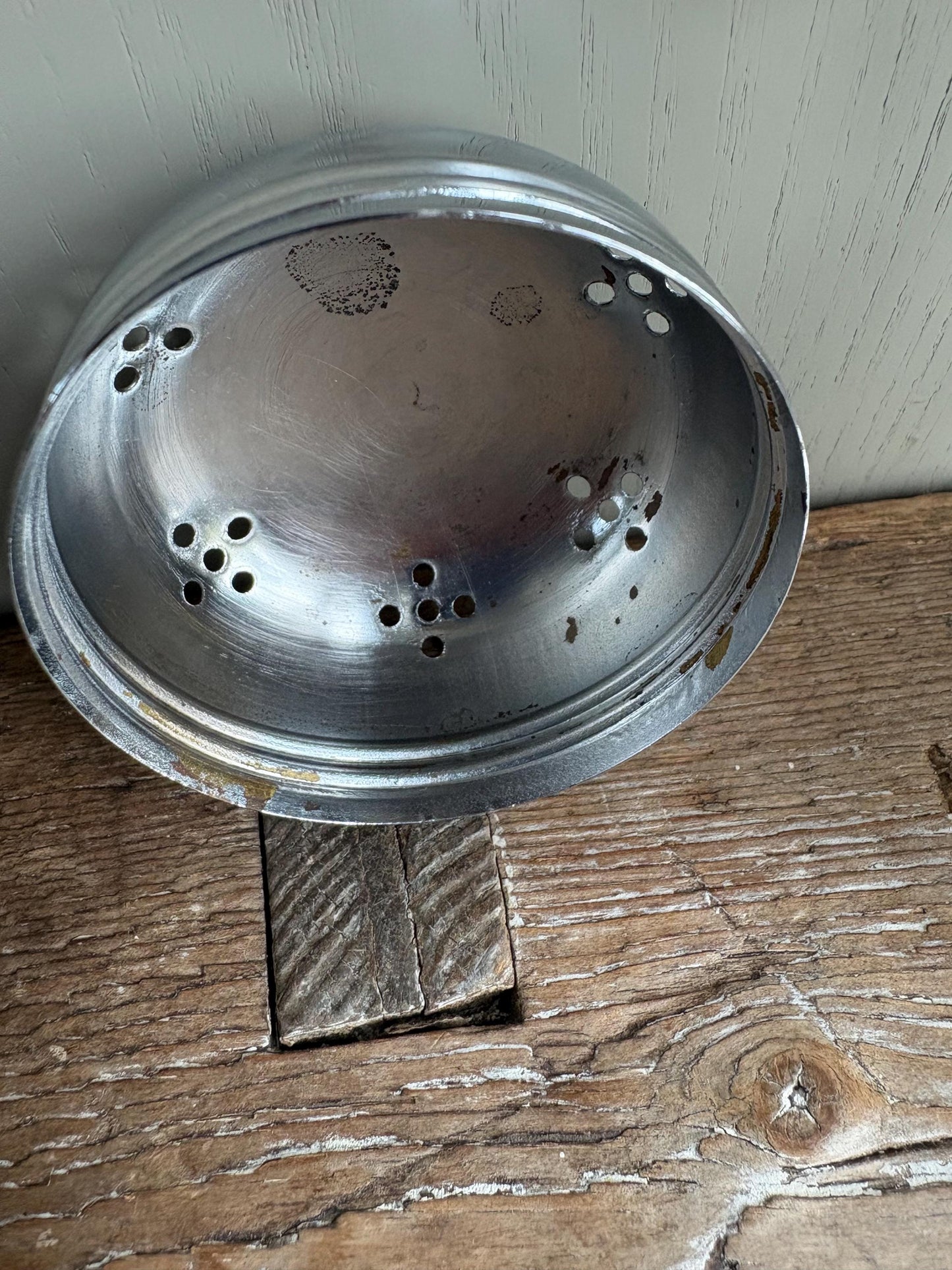 Large glass vintage sugar shaker