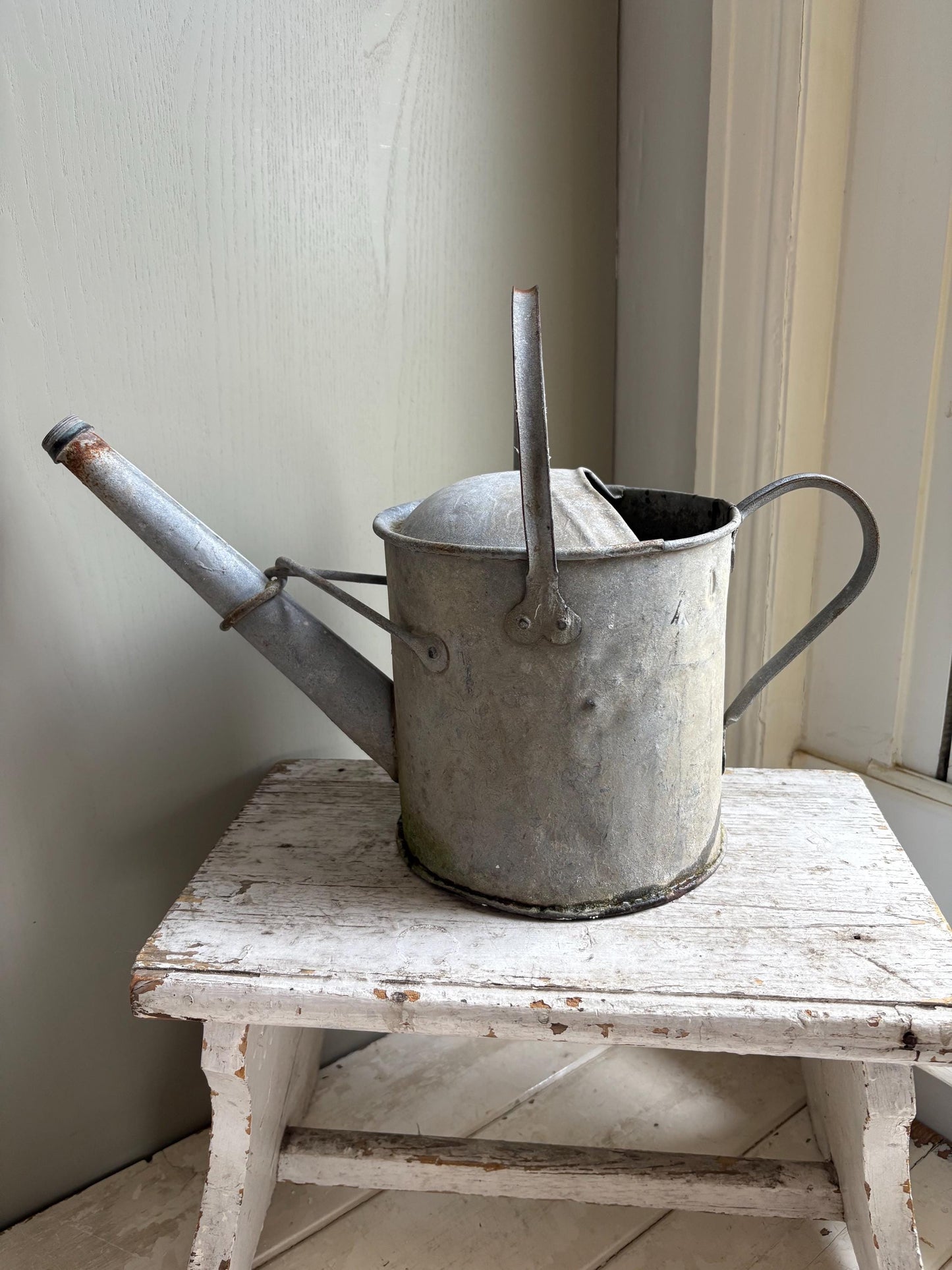 Small Galvanised Vintage Watering Can