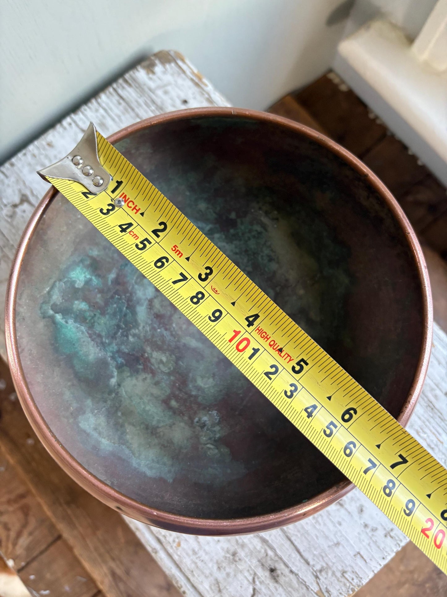 Vintage Copper Pedastal Bowl.