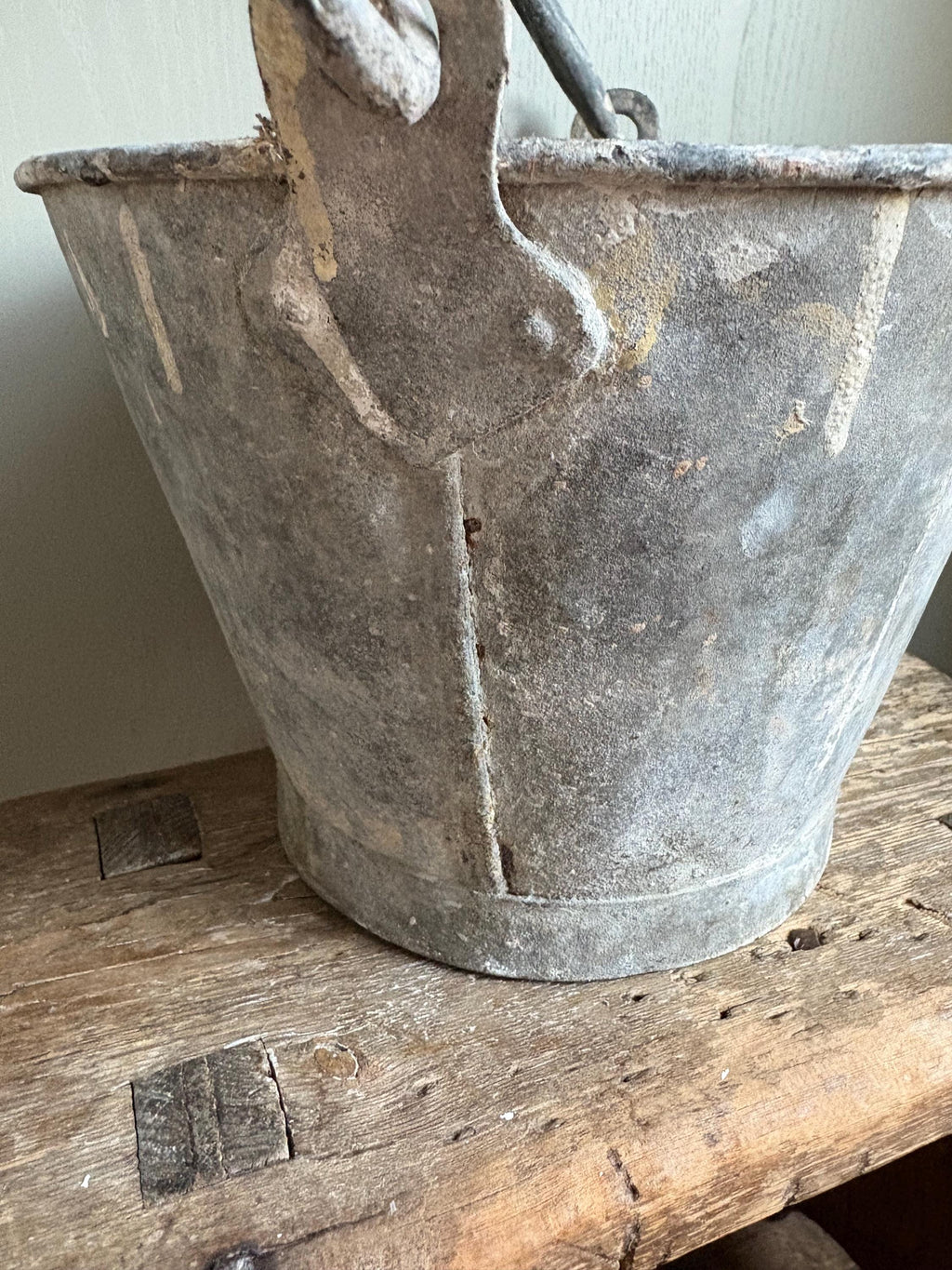 Small vintage galvanised bucket
