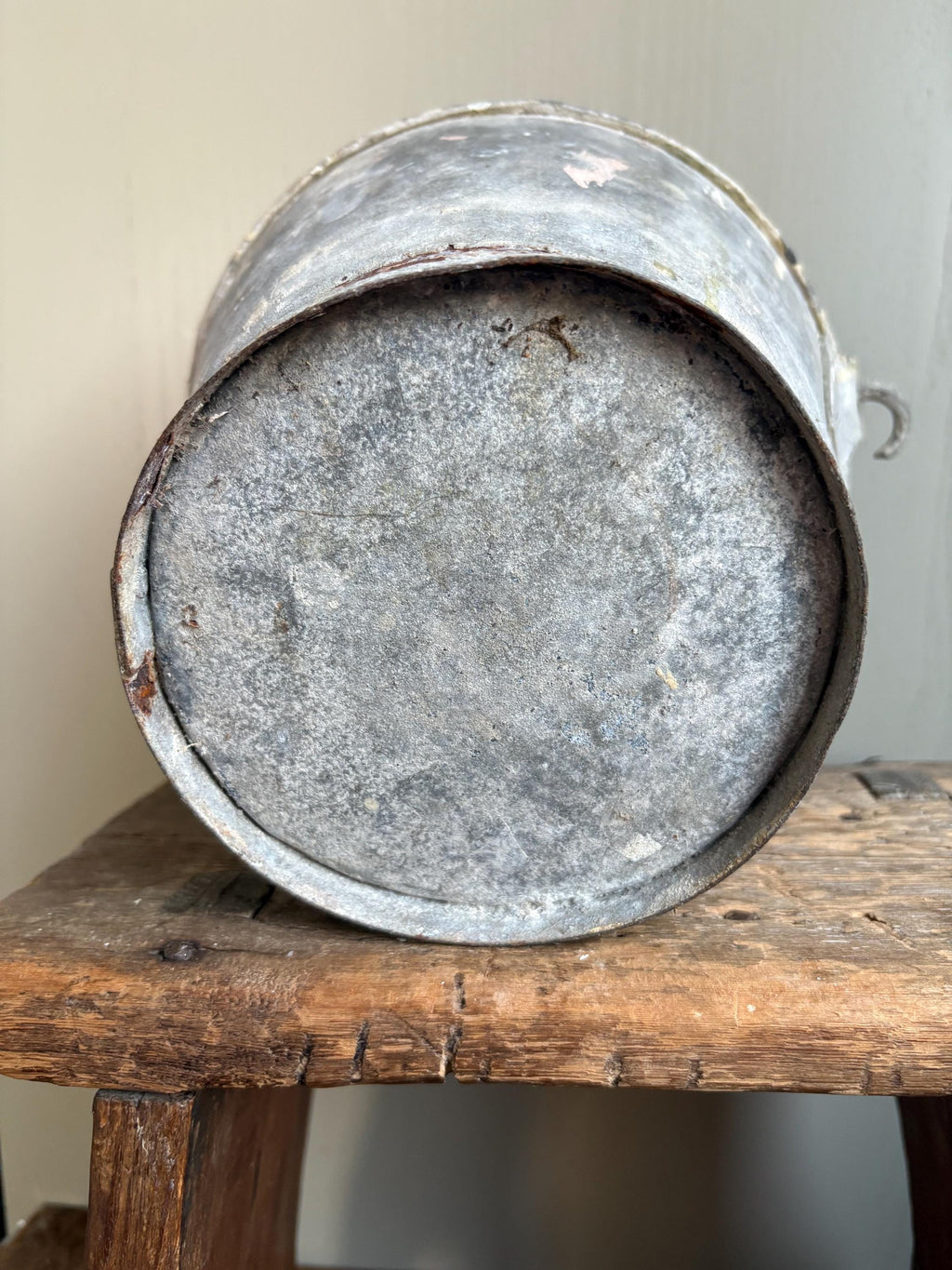 Small vintage galvanised bucket