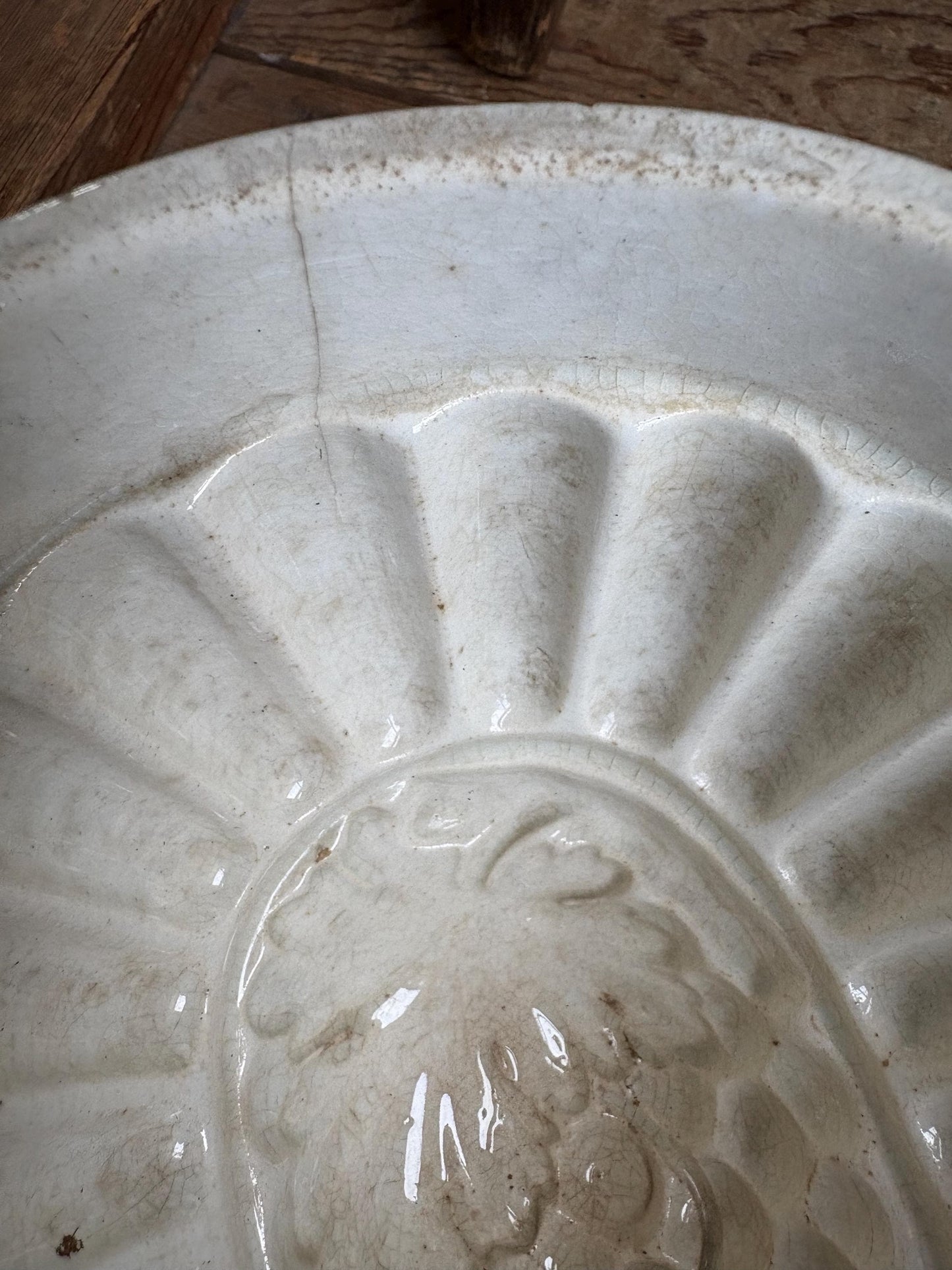 Ironstone Jelly Mould, Vintage Jelly Mould