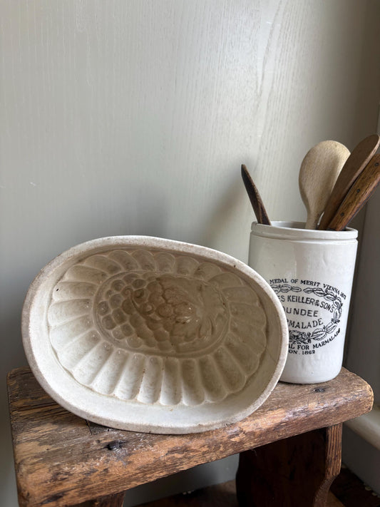 Ironstone Jelly Mould, Vintage Jelly Mould