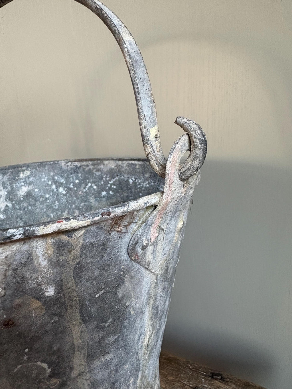 Small vintage galvanised bucket