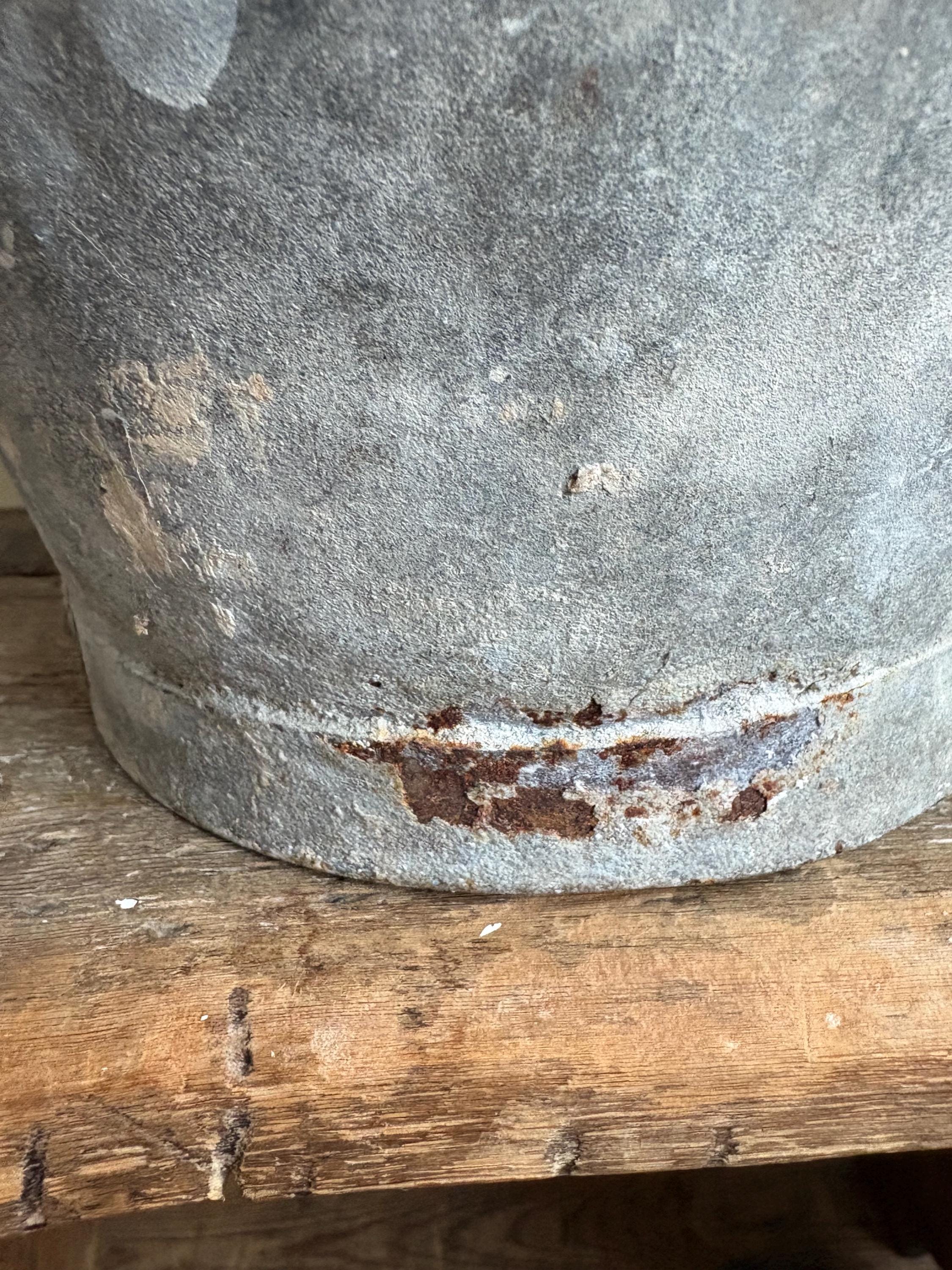 Small vintage galvanised bucket