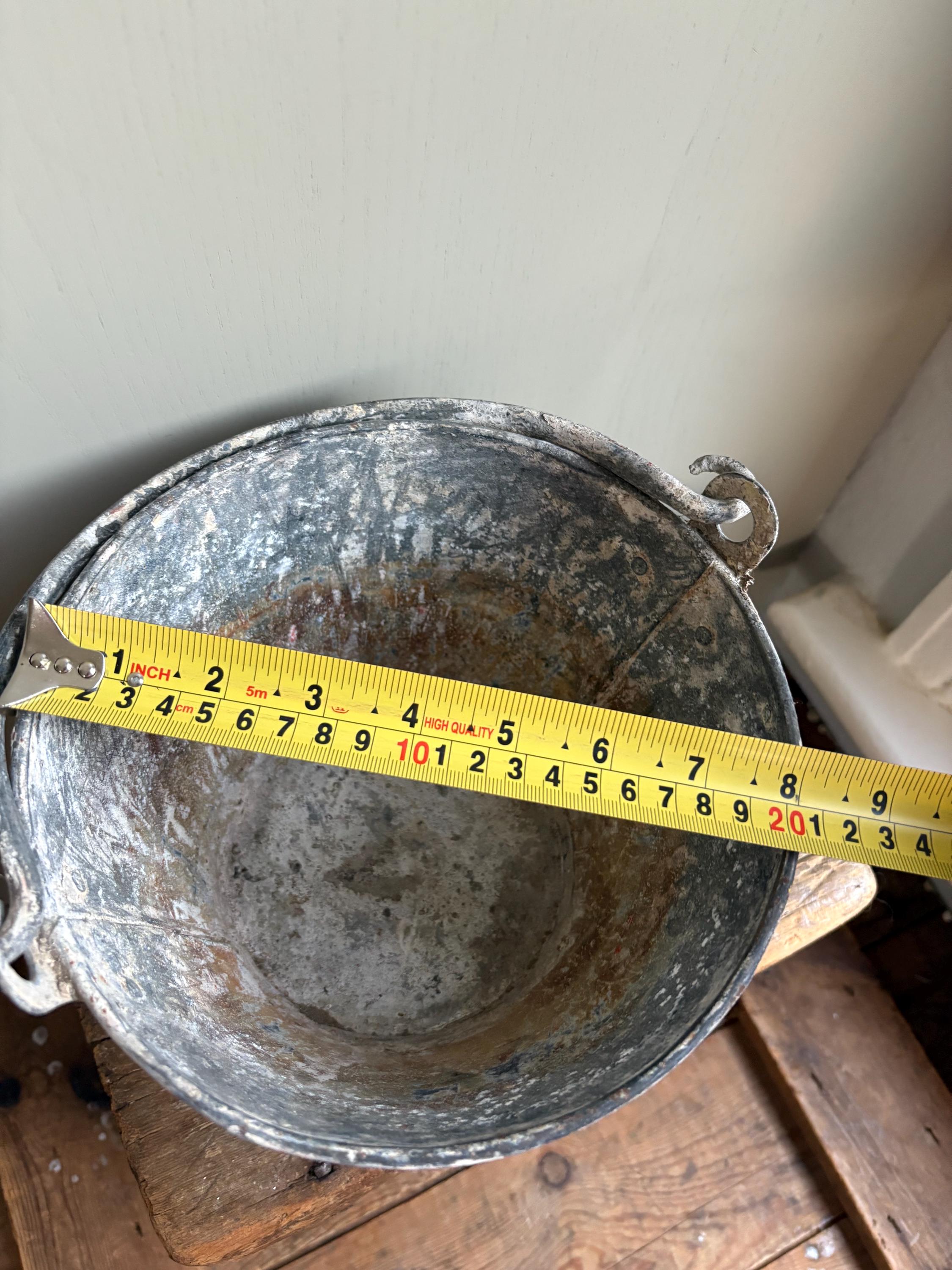 Small vintage galvanised bucket