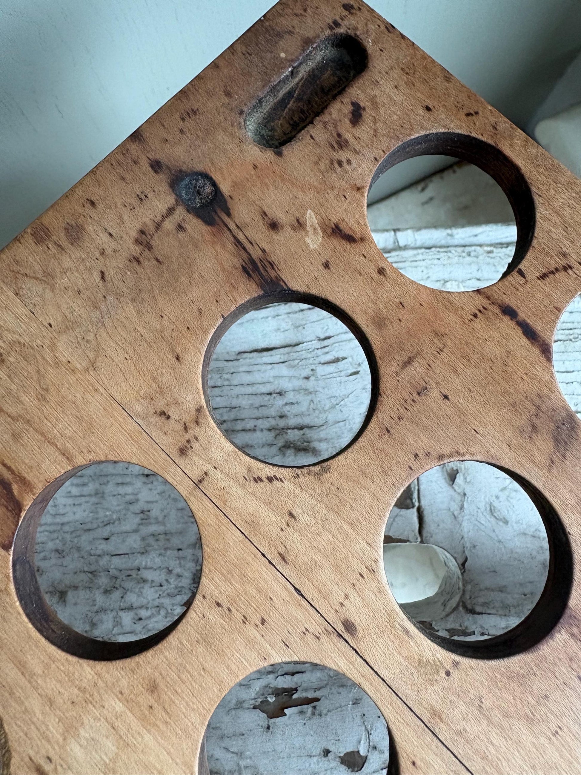 Late Victorian Treen Egg Rack.