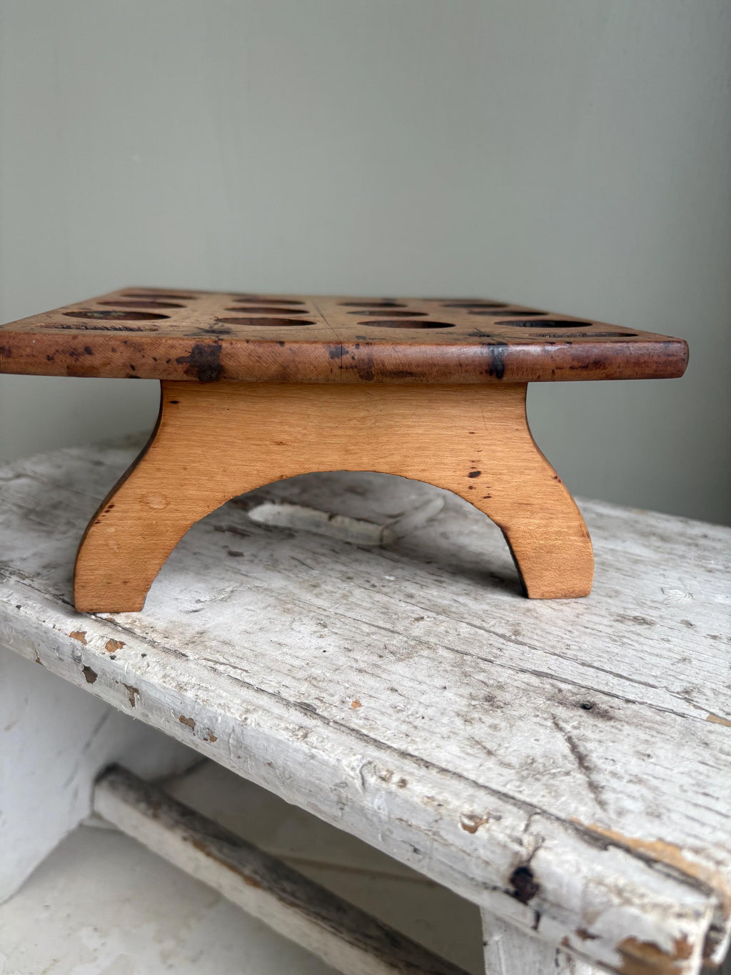 Late Victorian Treen Egg Rack.
