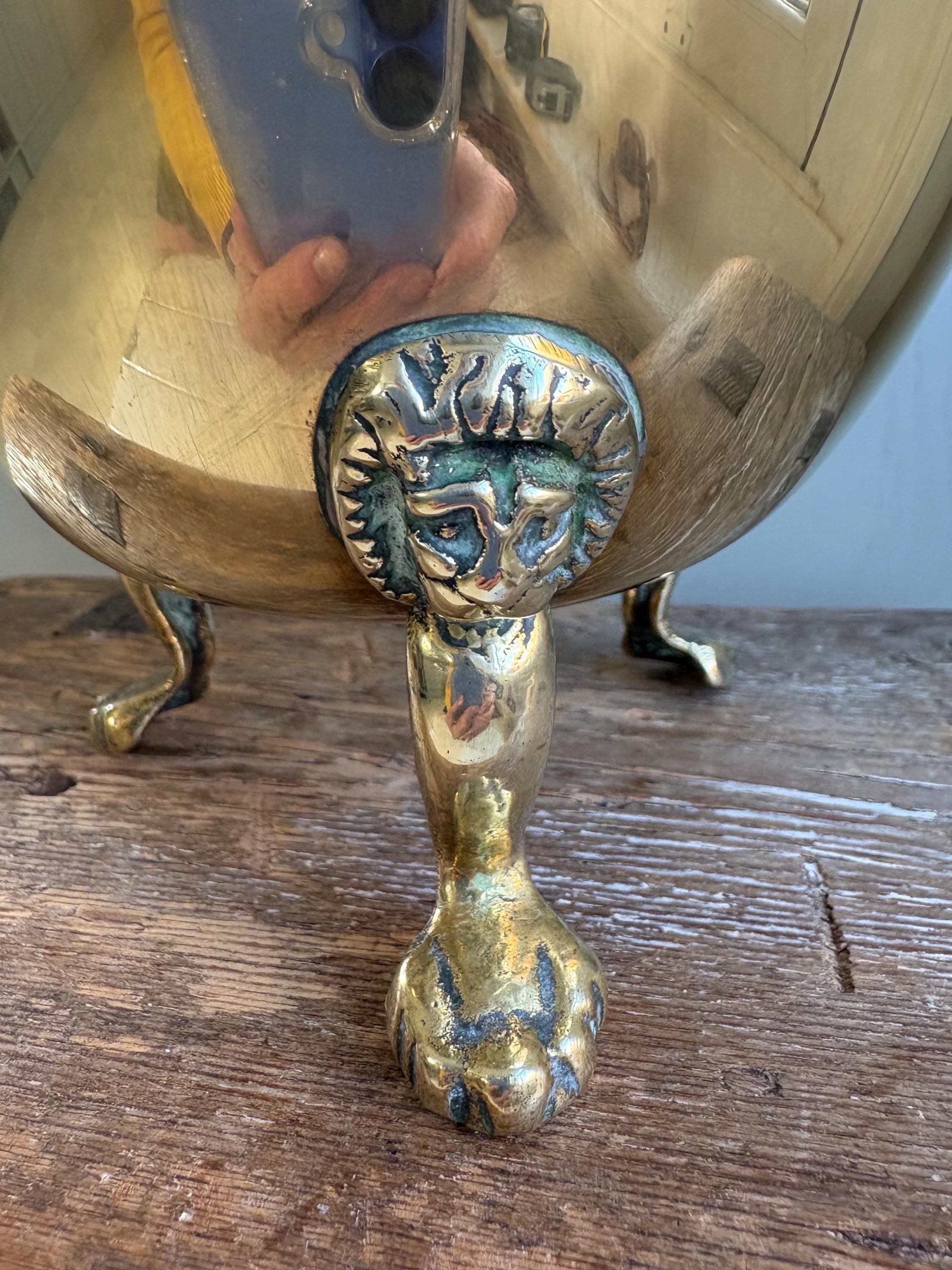 Old Brass Planter