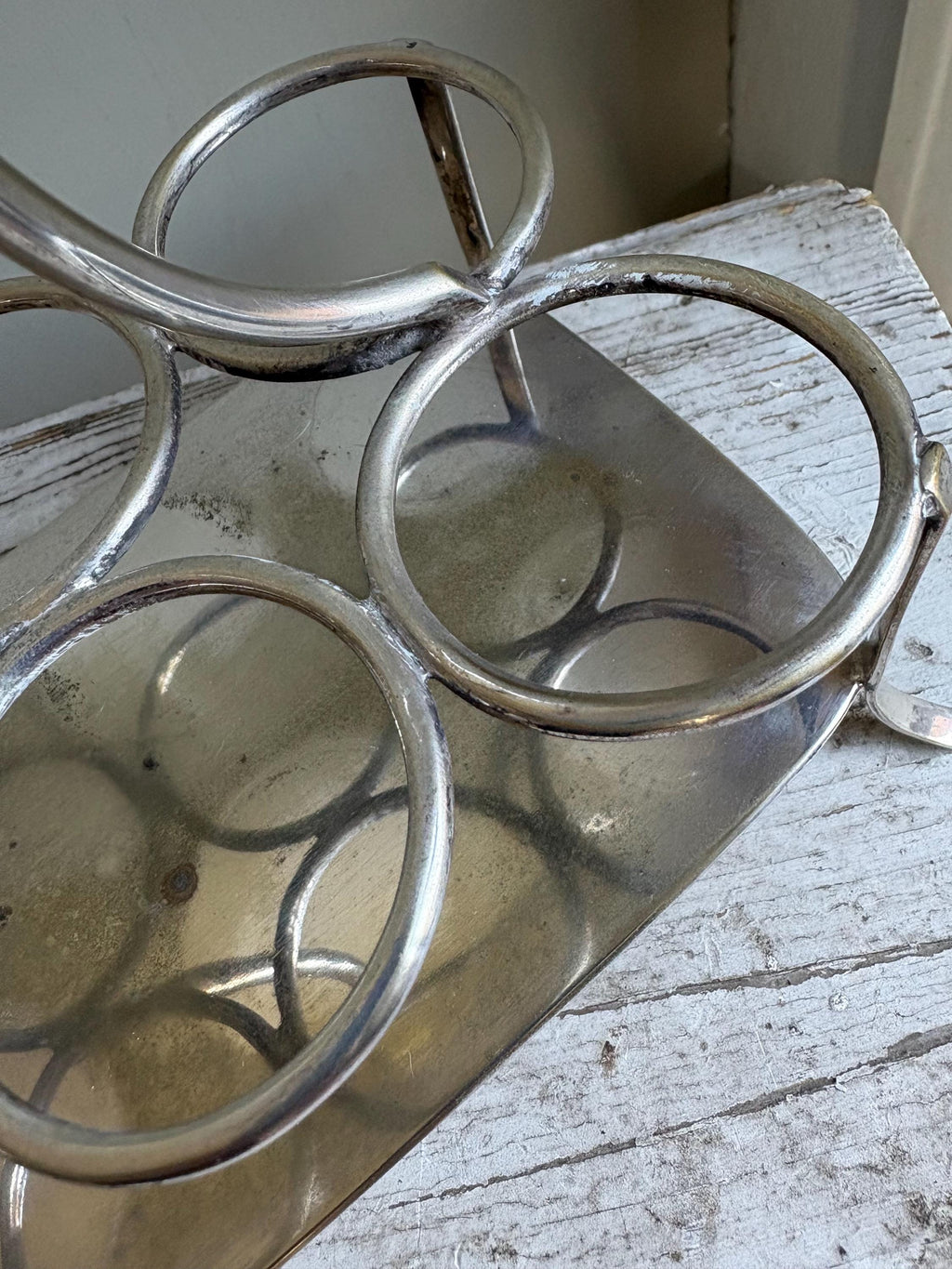 Antique Glass Cruet Set, Condiment Set