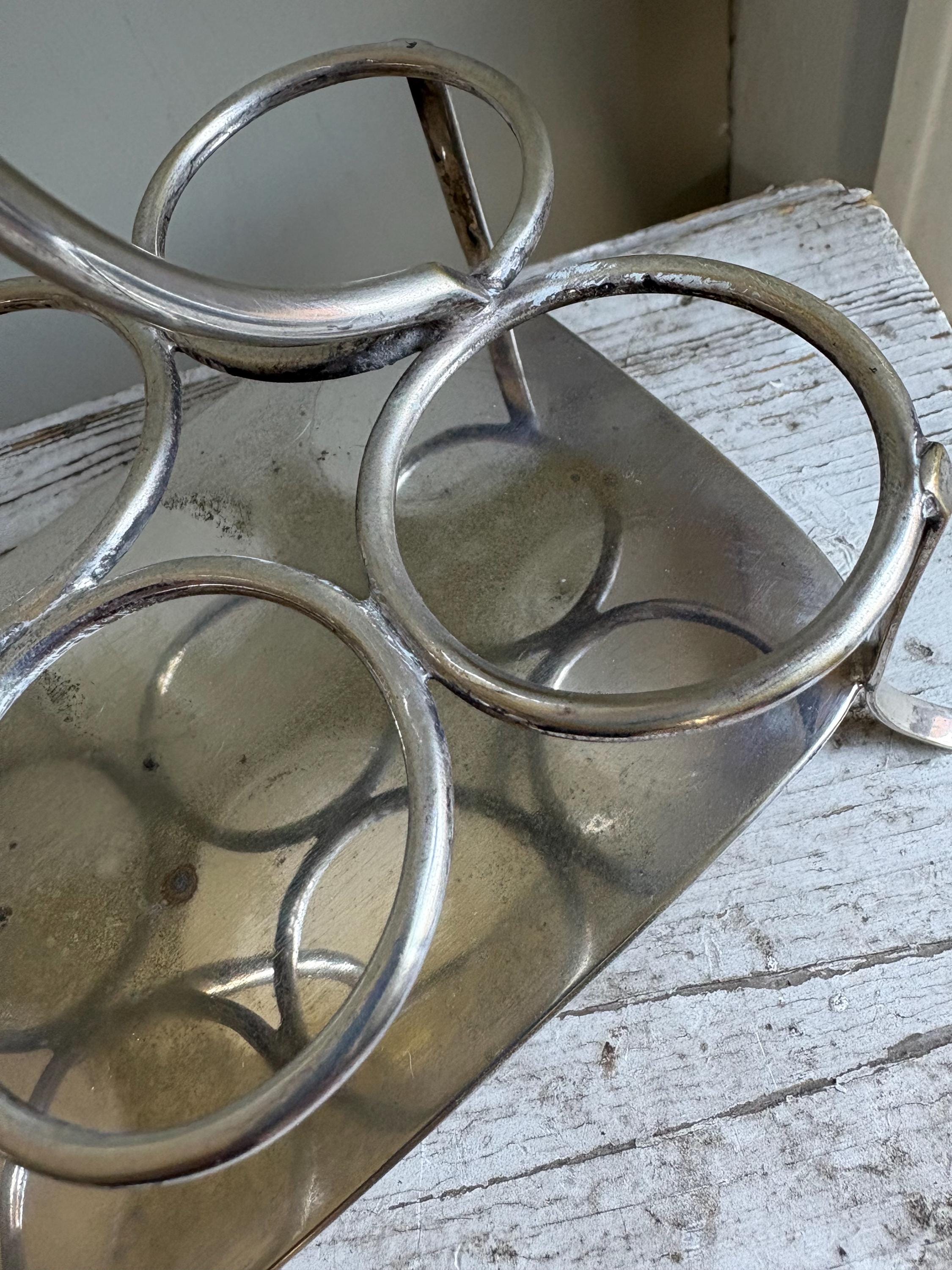 Antique Glass Cruet Set, Condiment Set