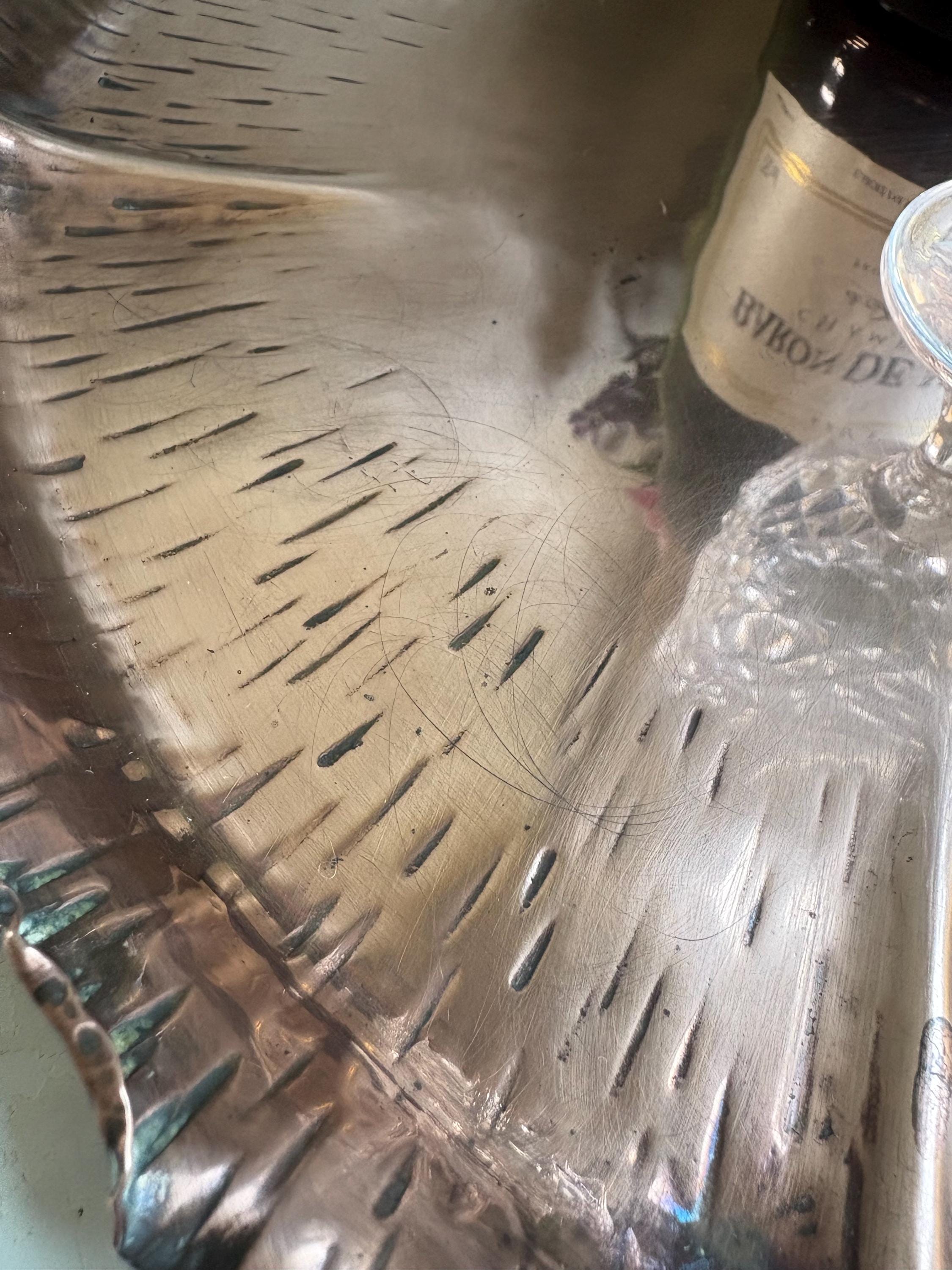 Copper Decorative Tray, Lily Pad Tray
