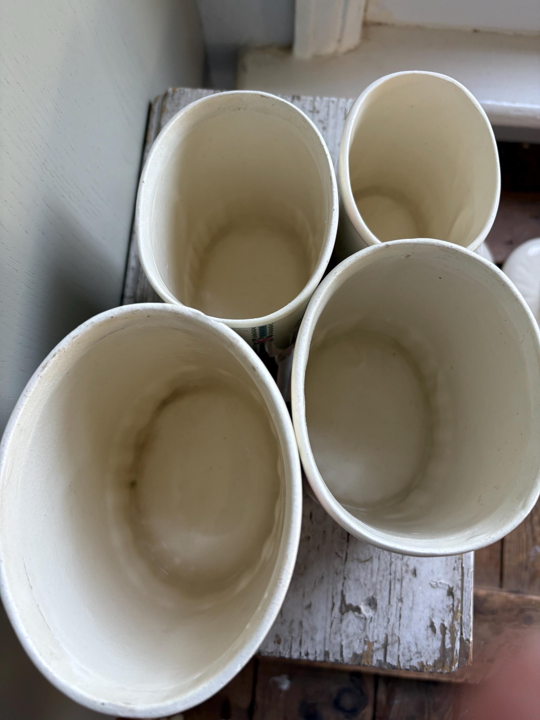 Vintage French Ceramic Storage Jars, Art Deco