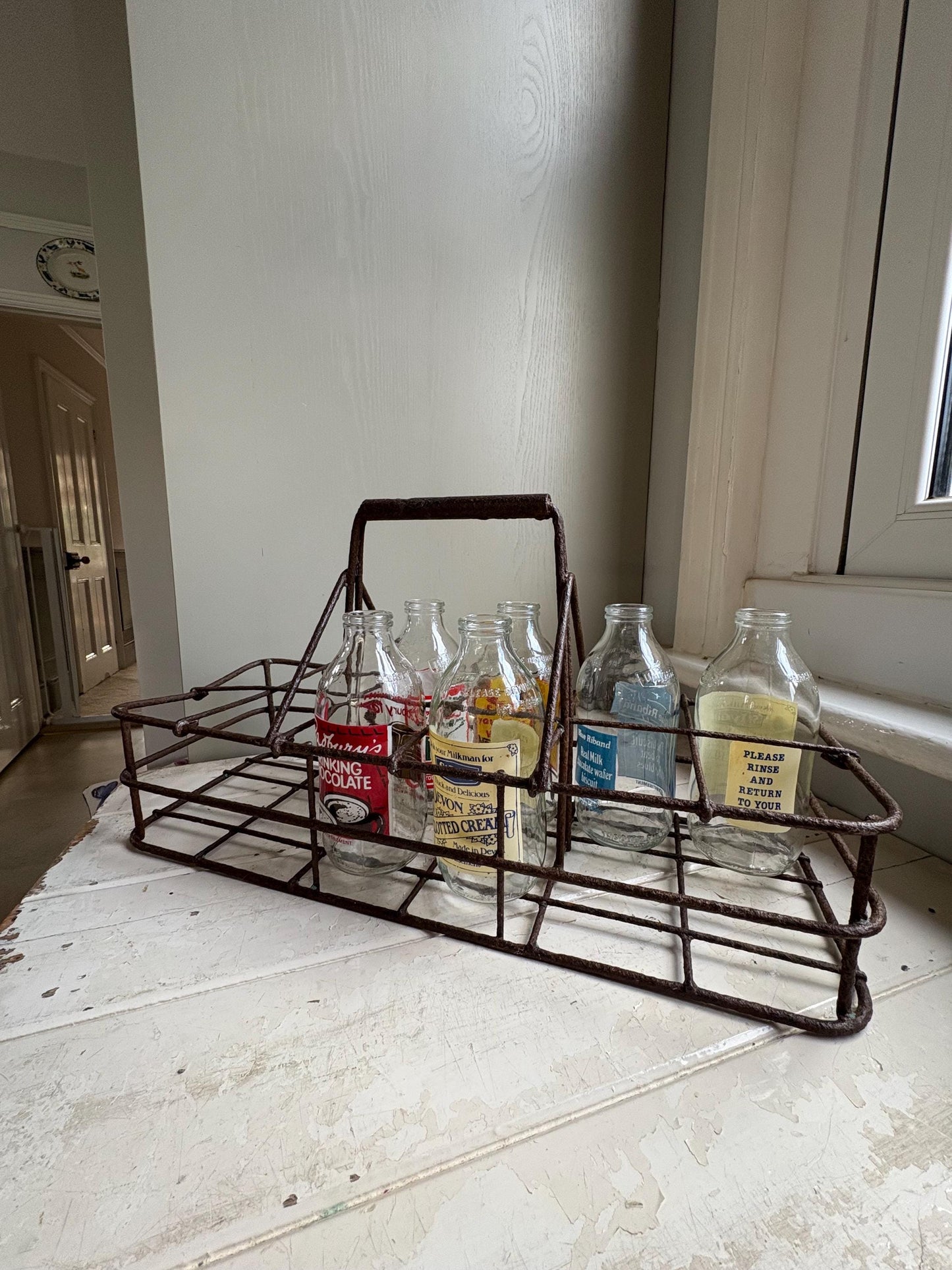 Vintage Milkmans Crate, Milk Carrier, Milk Crate.