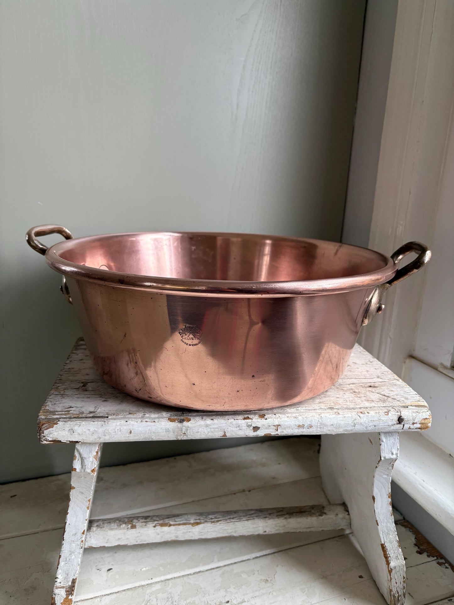 English Copper Jam Pan, Preserving Pan, Copper Pan, Kitchenalia.
