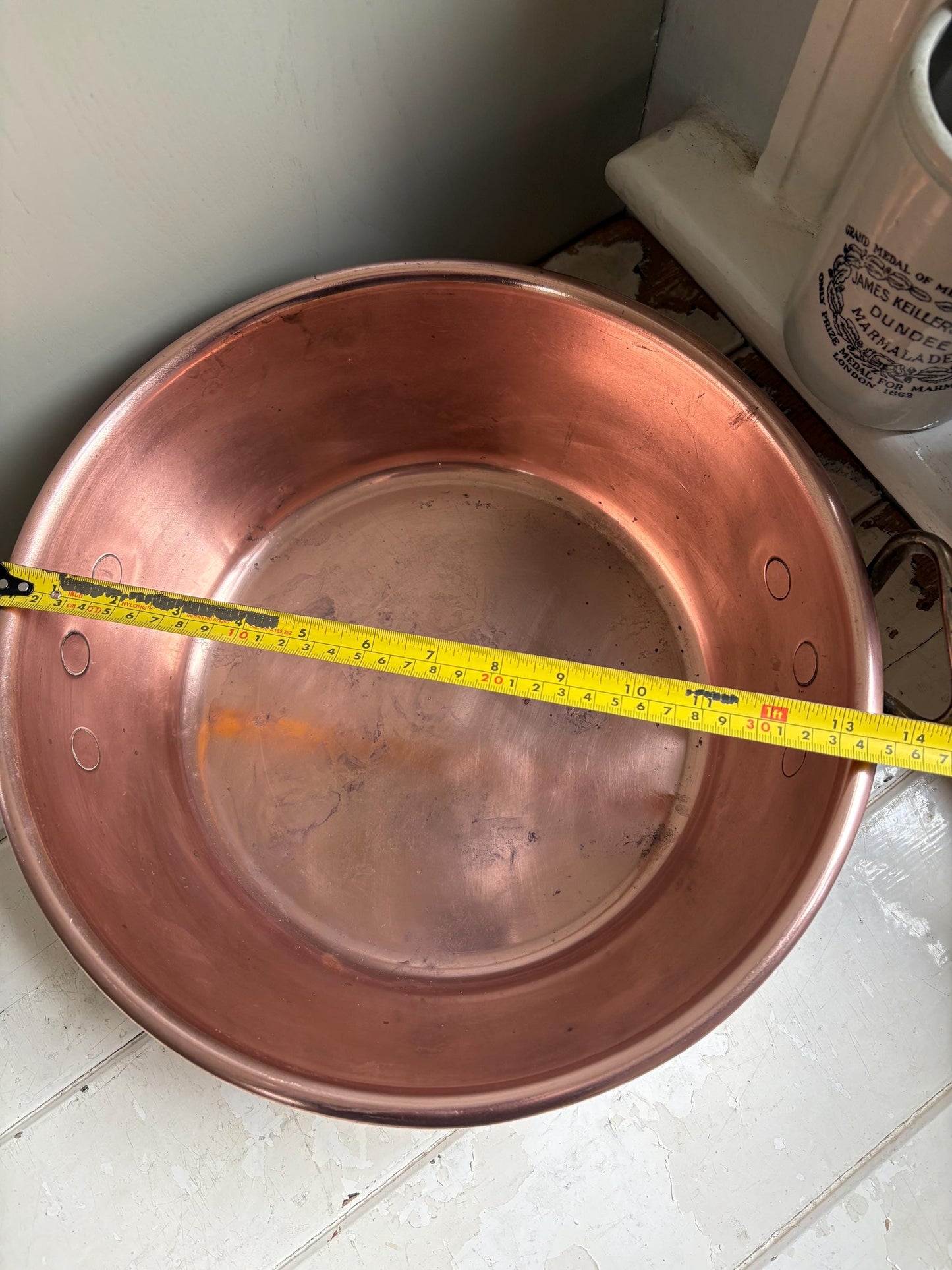 English Copper Jam Pan, Preserving Pan, Copper Pan, Kitchenalia.