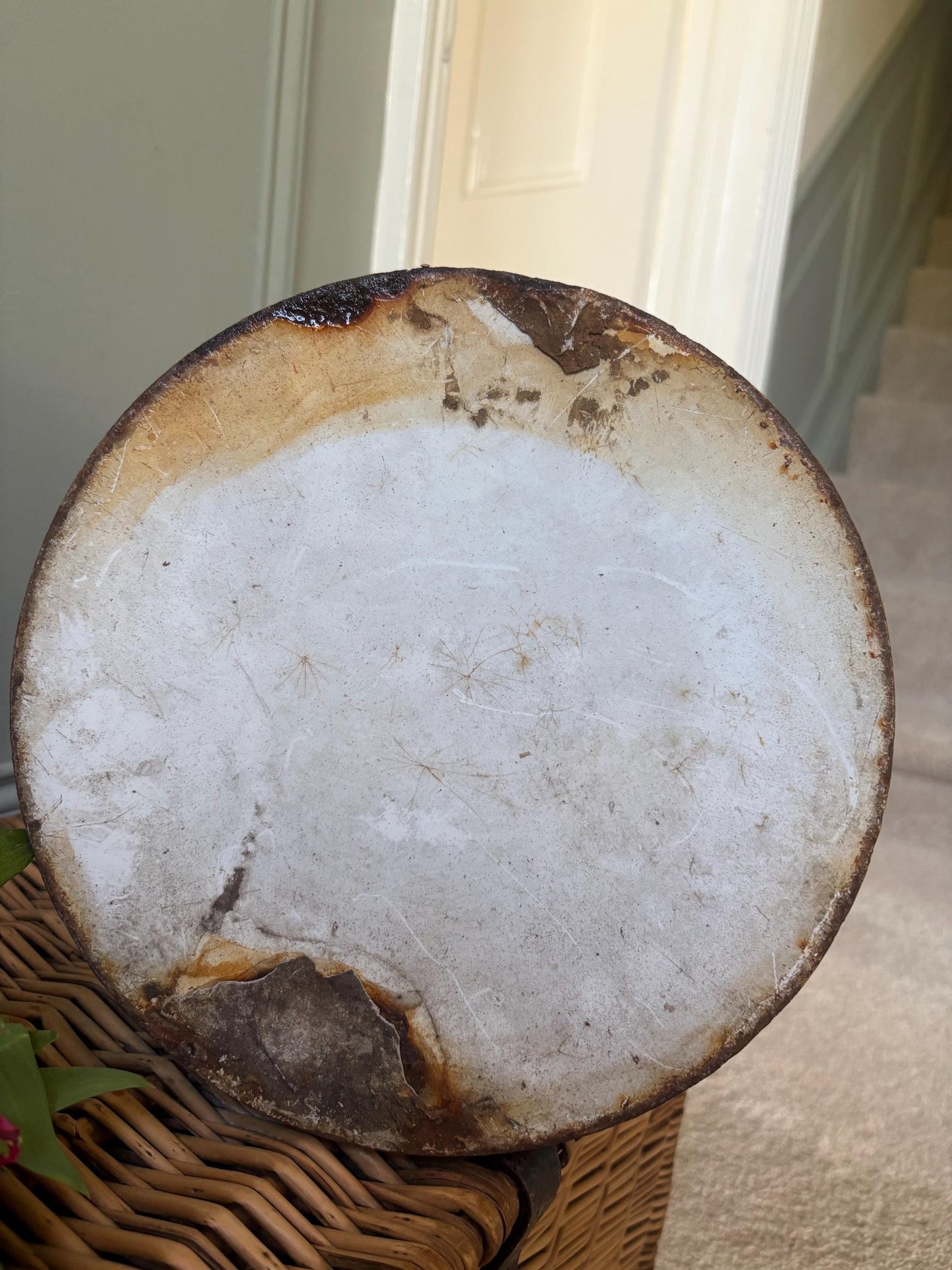 Enamelware Jug, Enamel pitcher, Vintage Ewer