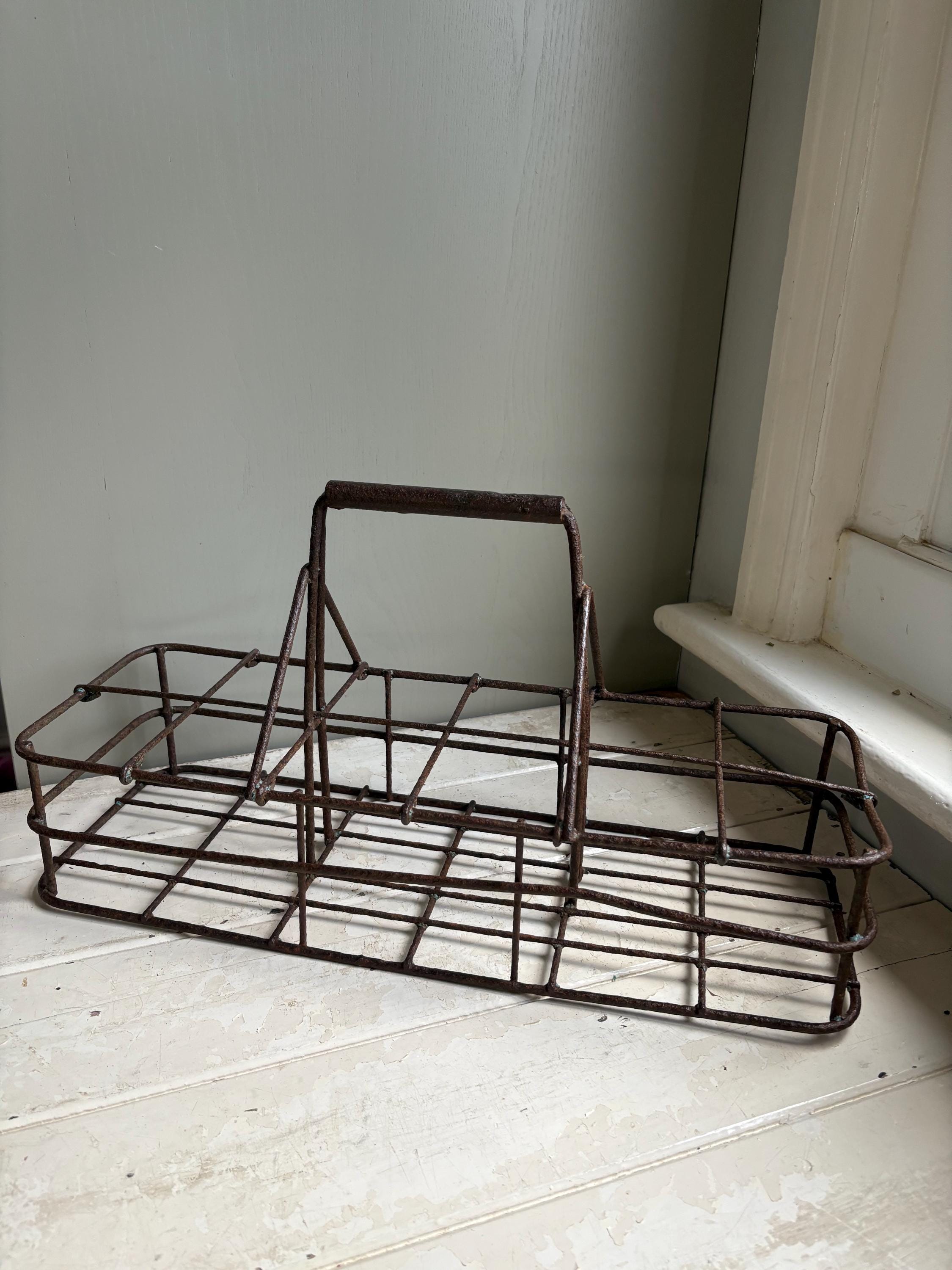 Vintage Milkmans Crate, Milk Carrier, Milk Crate.