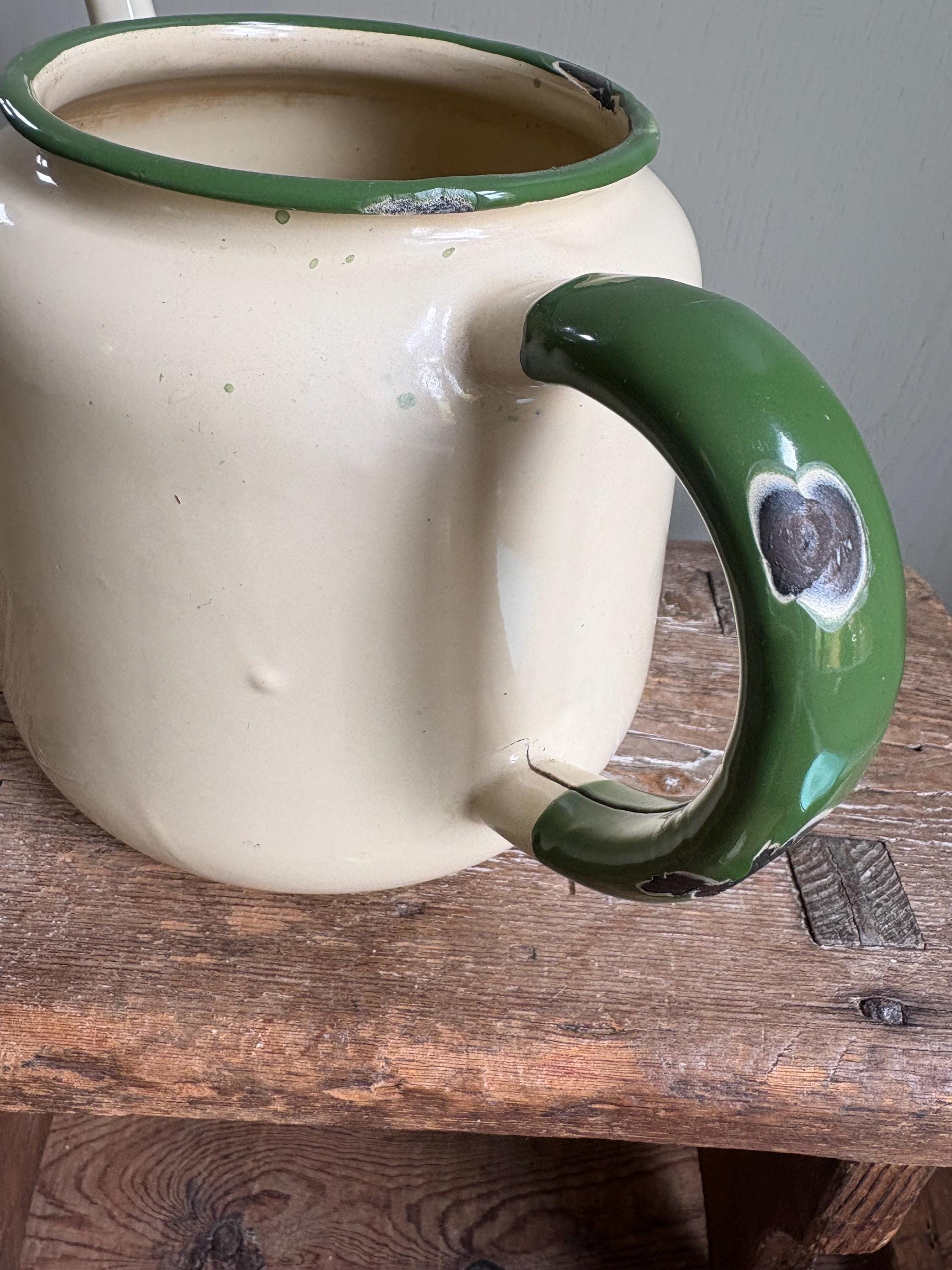 Vintage Enamel Tea Pot