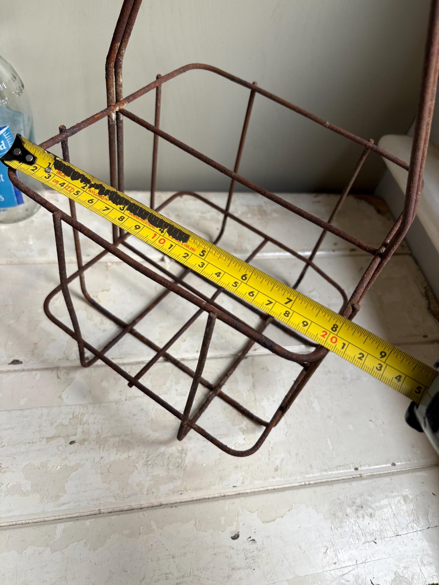 French Vintage Bottle Crate, Bottle Carrier