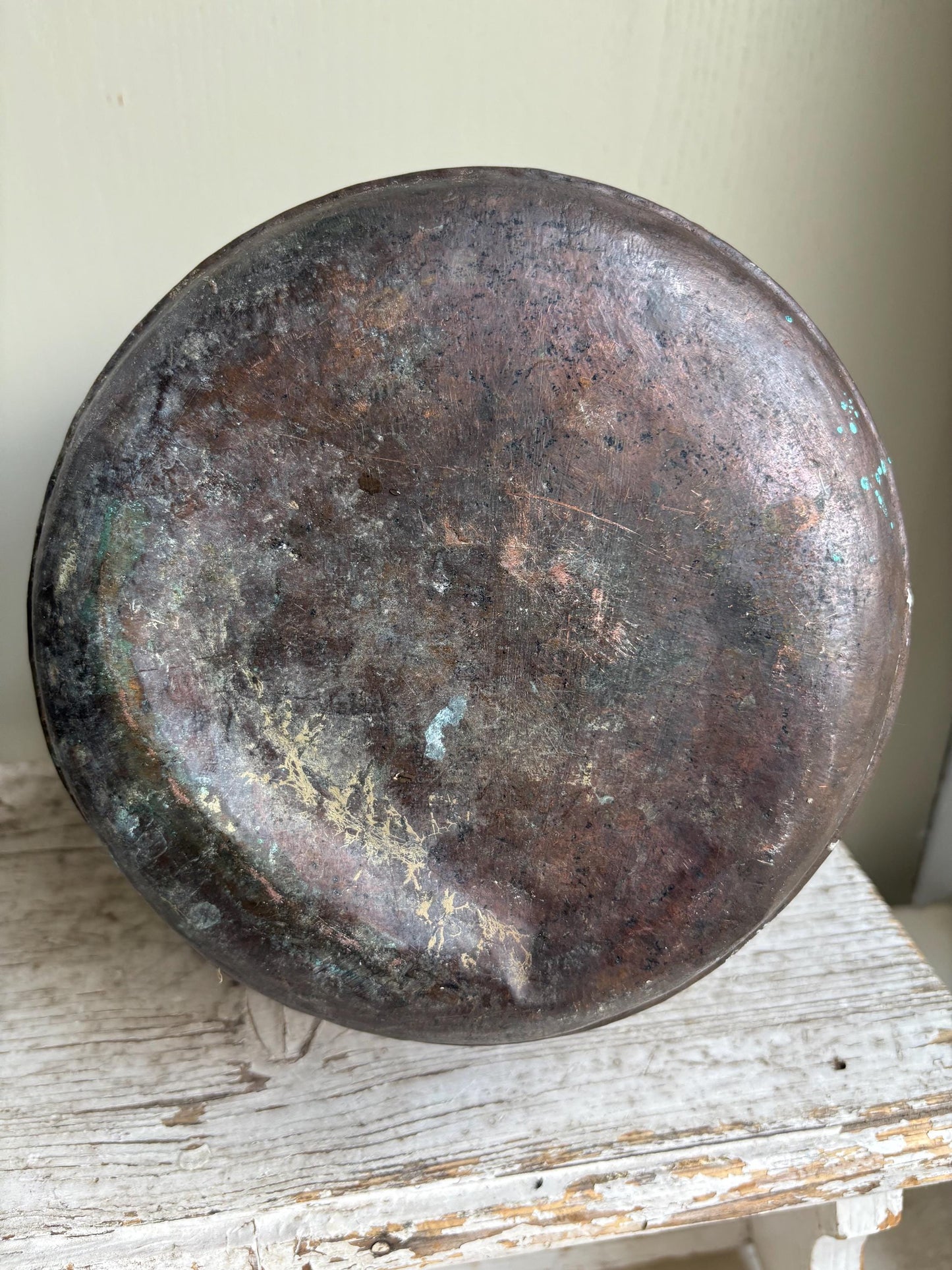 Old French Copper Cauldron, French Copper Cooking Pot, Kitchenalia.