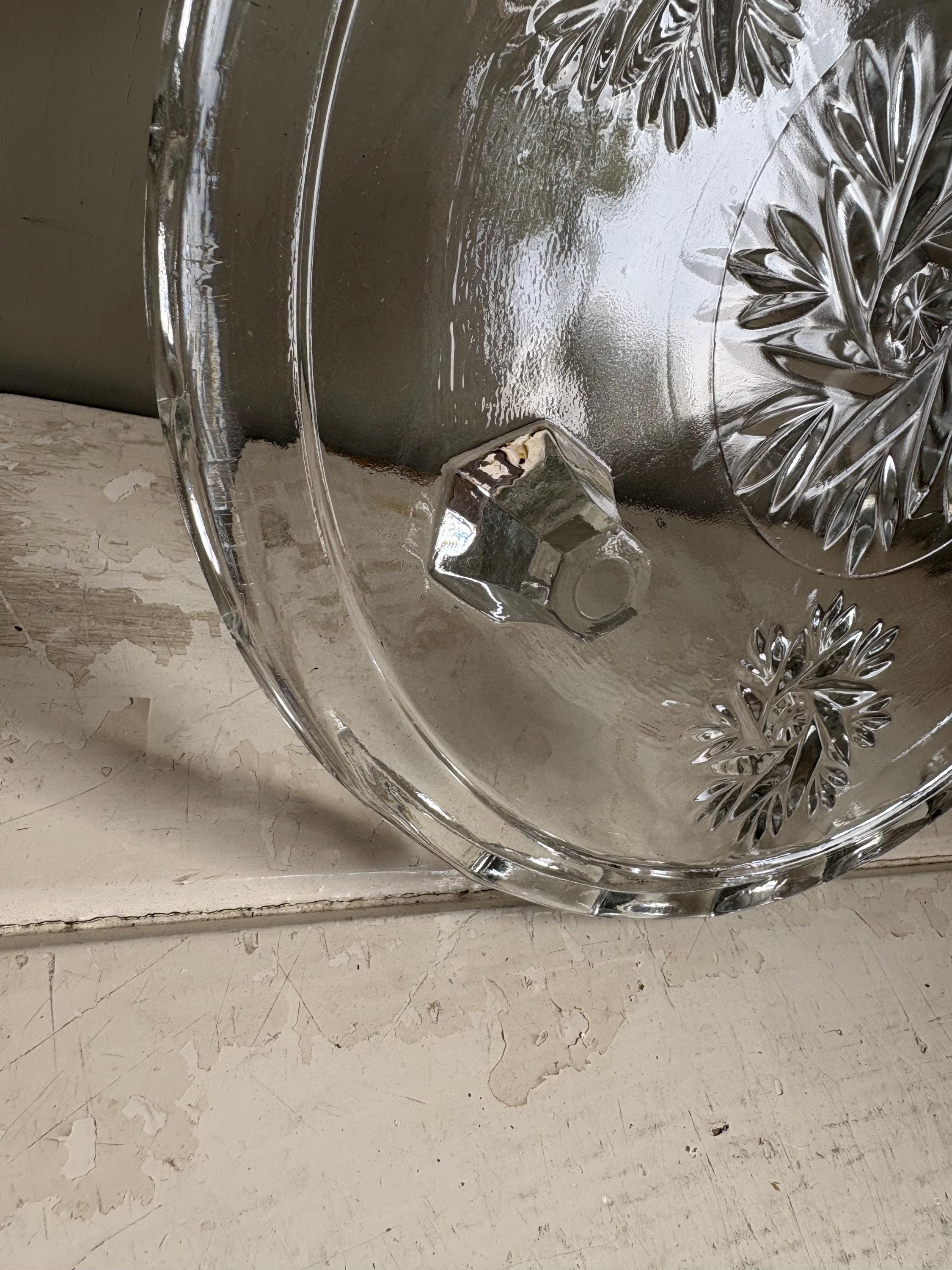 Vintage Glass Cake Stand