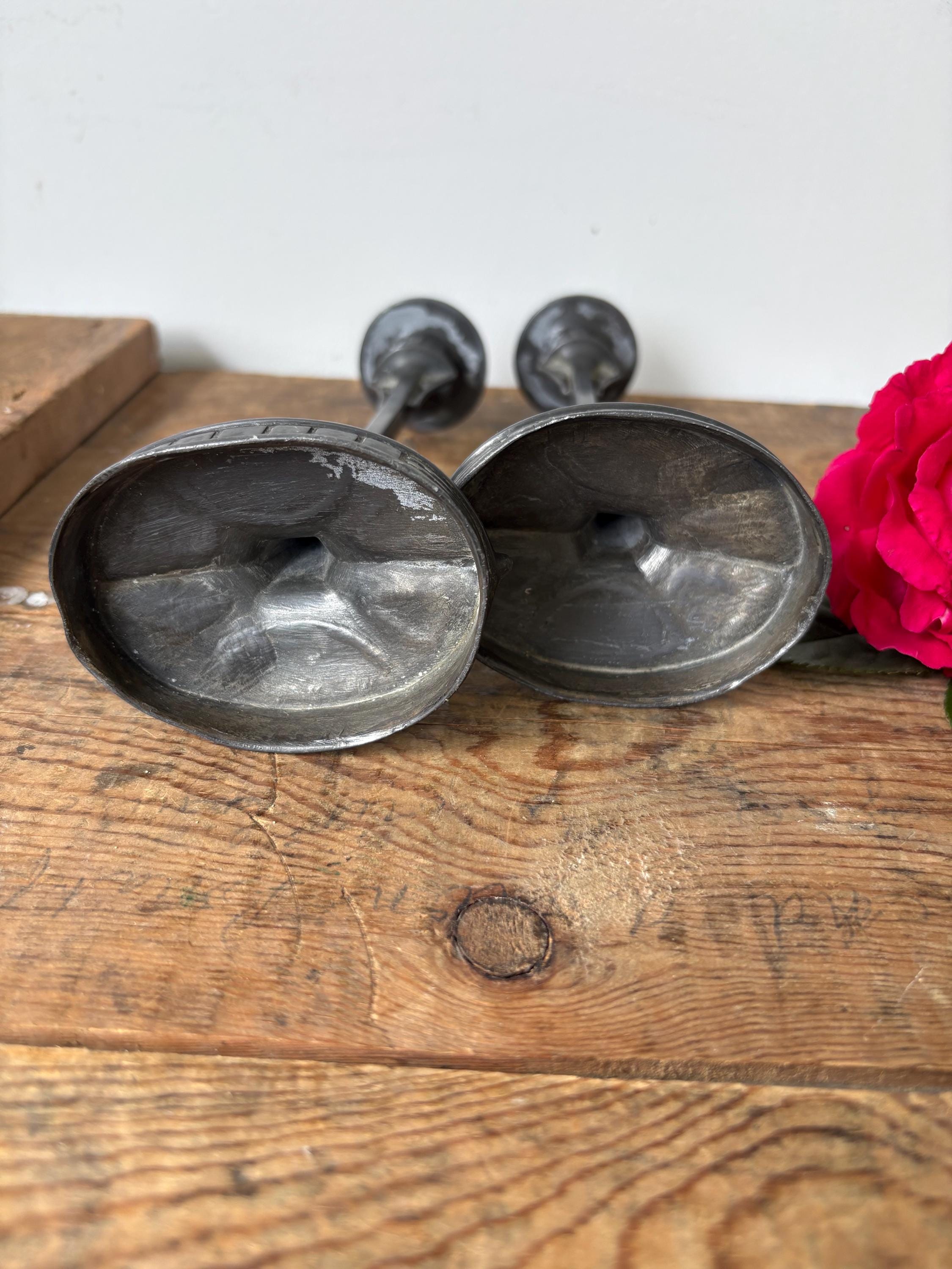 Art Nouveau Candlesticks, Metal Candlesticks, Art Deco.