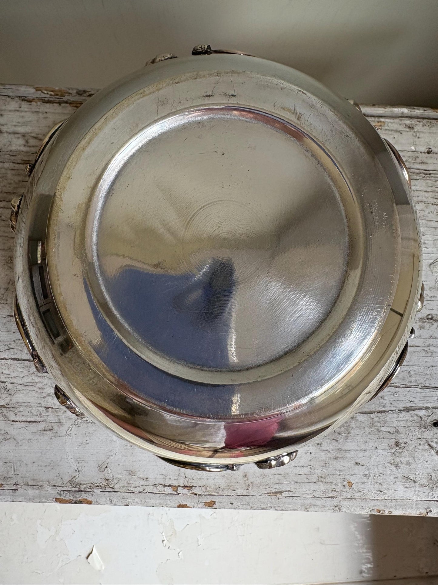 Art Nouveau Silver plated bowl/planter.