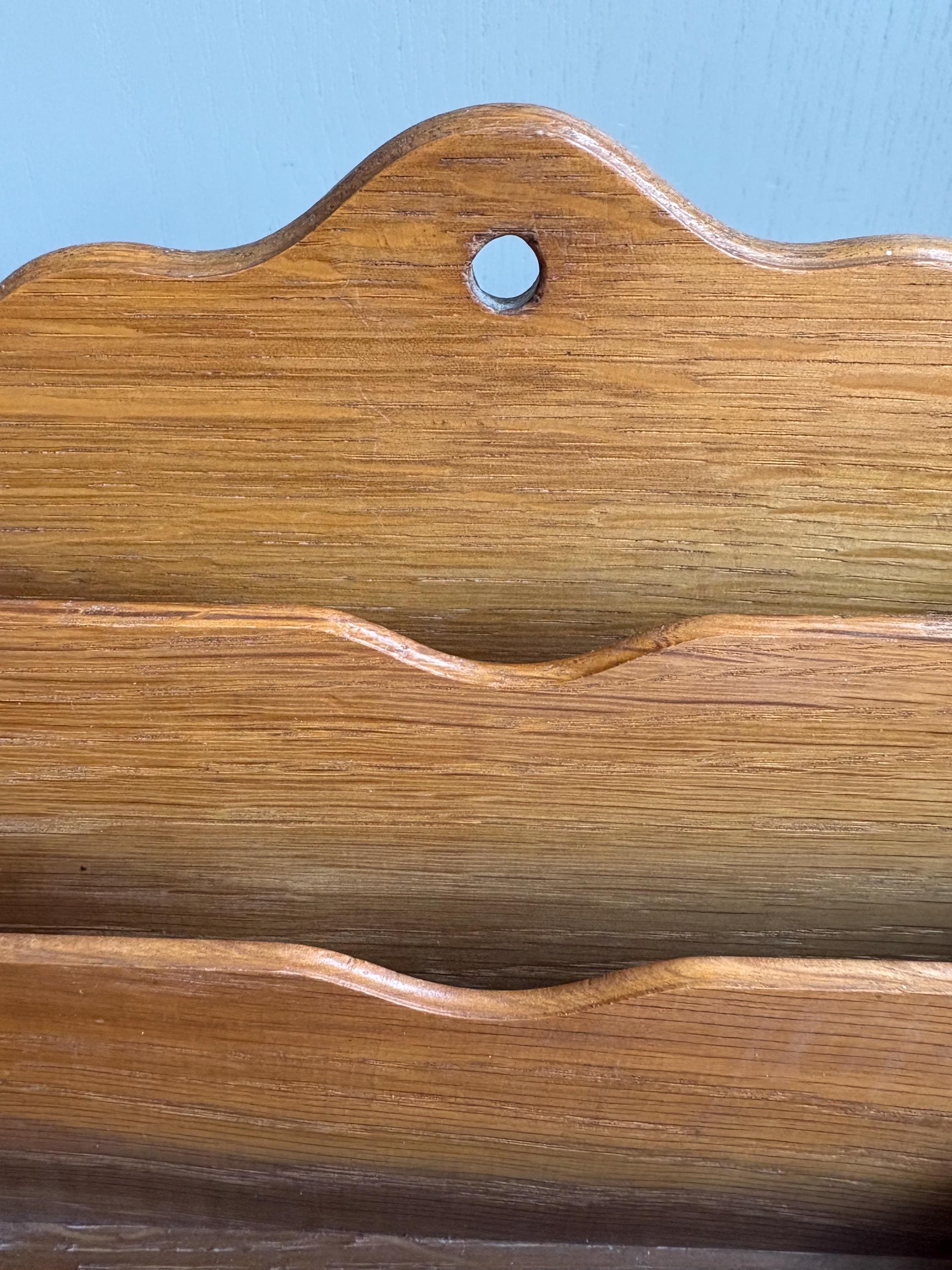 Vintage Wooden Letter Rack, Wall Hanging Letter Rack.