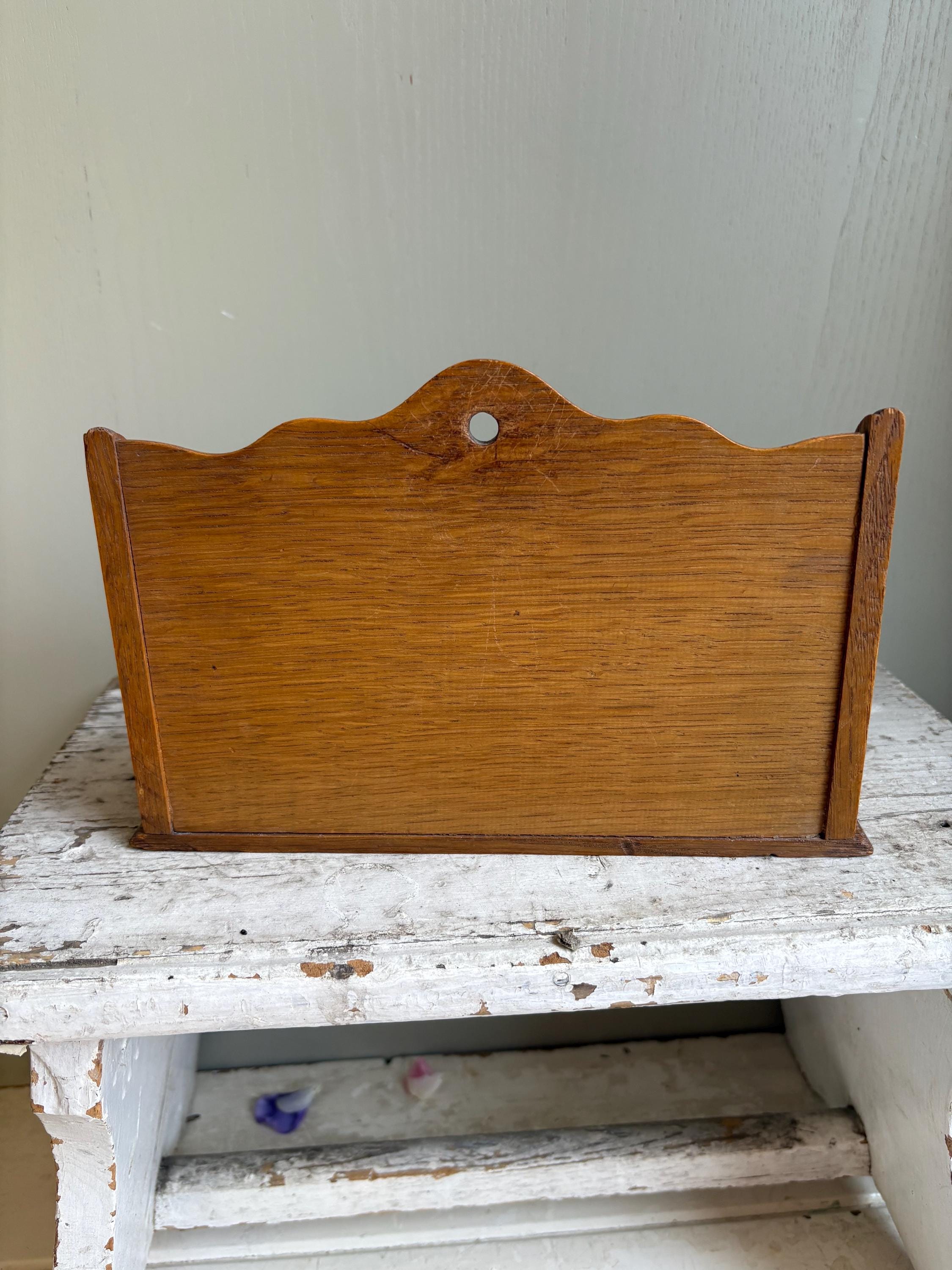 Vintage Wooden Letter Rack, Wall Hanging Letter Rack.