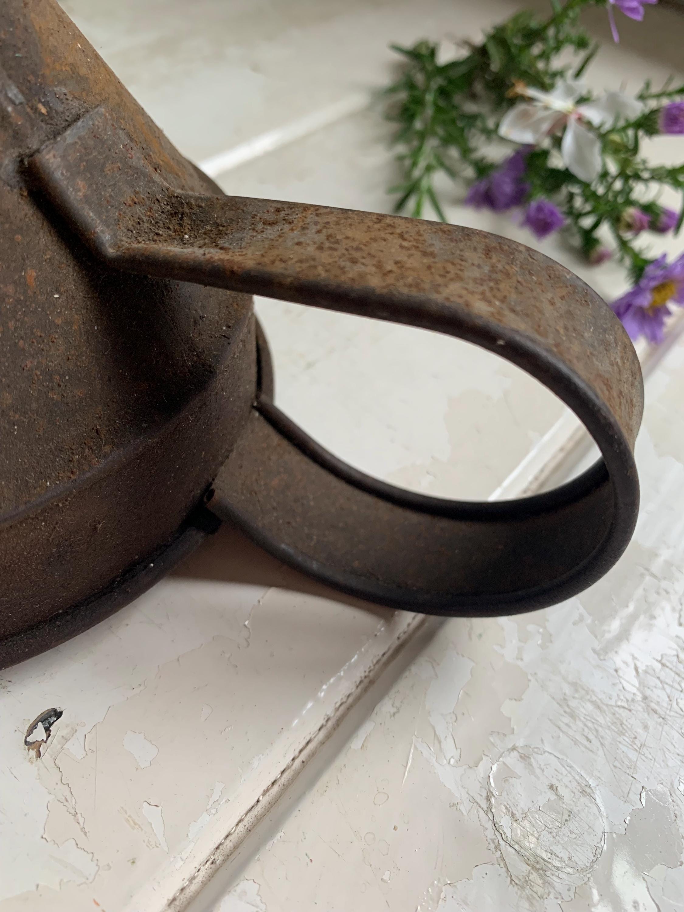 Rusty Vintage Metal Funnel, Industrial Decor