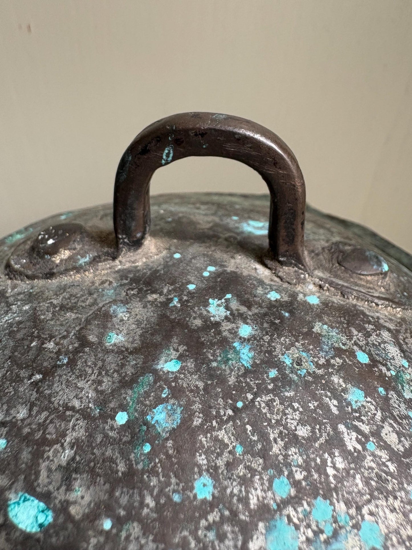 Old French Copper Cauldron, French Copper Cooking Pot, Kitchenalia.