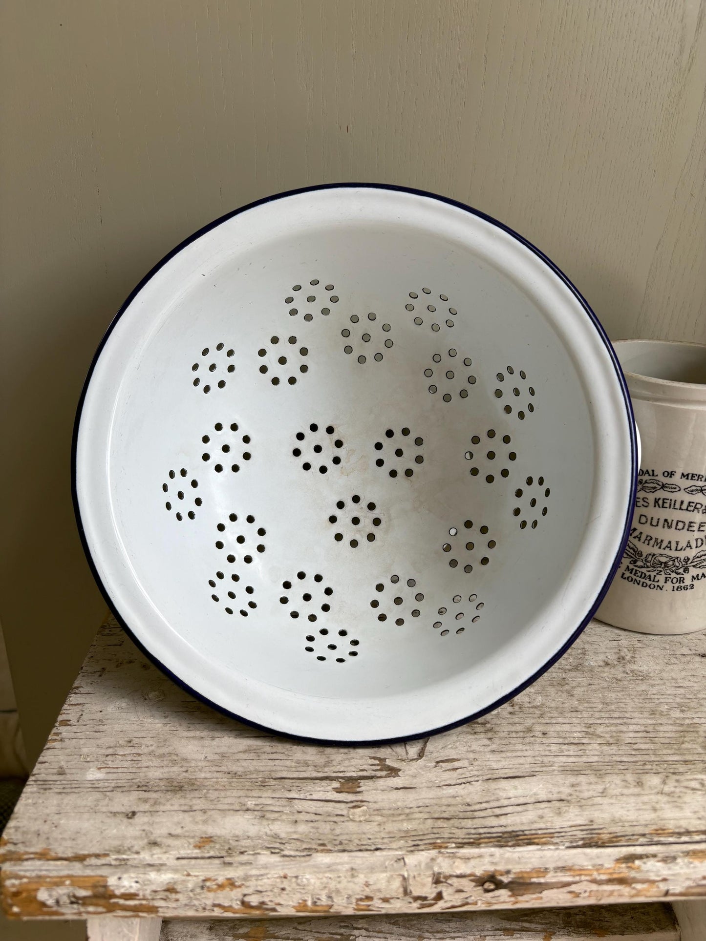 Enamelware Vintage Colander