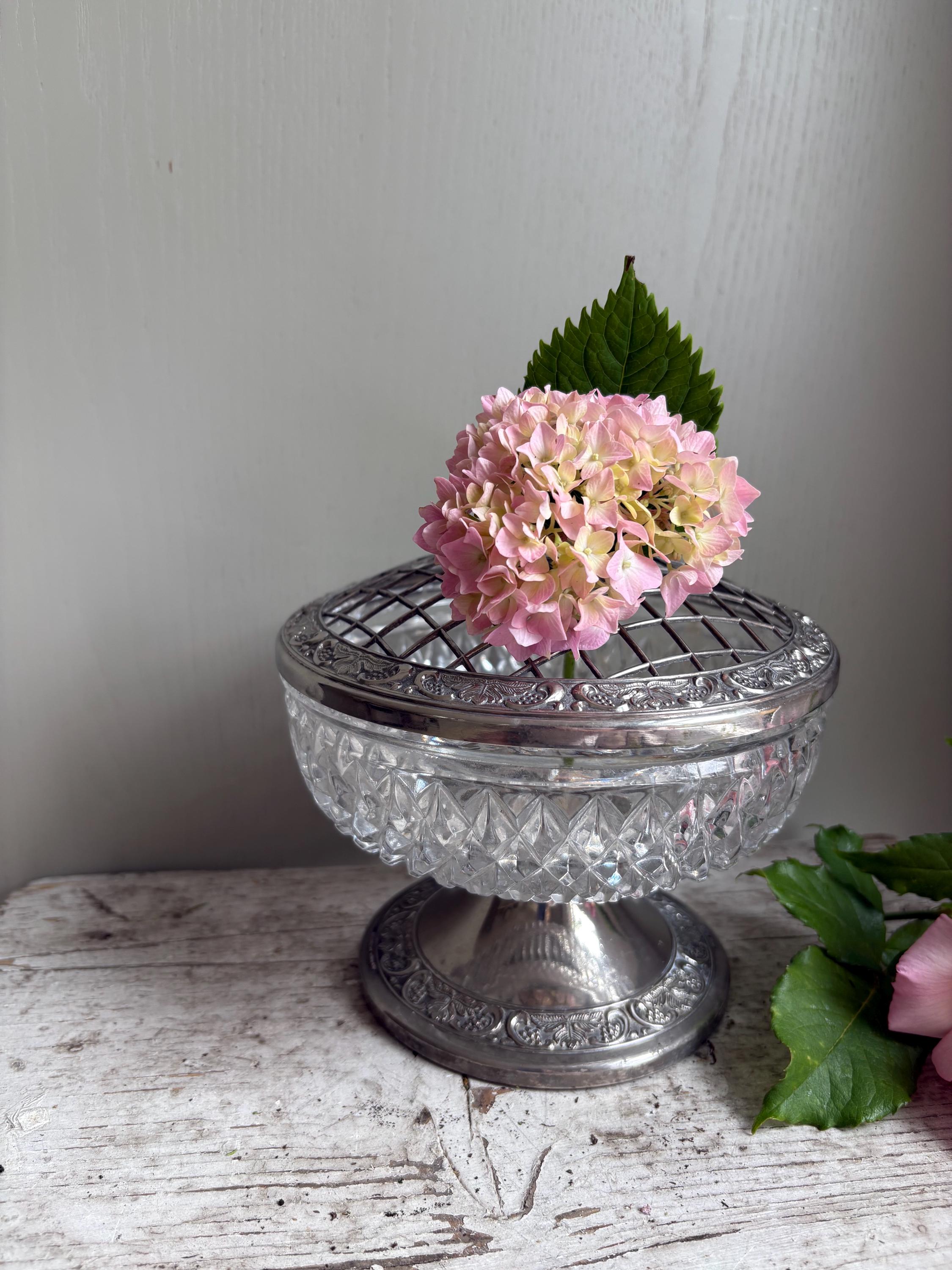 Silver Plated Posy Bowl, Rose Bowl