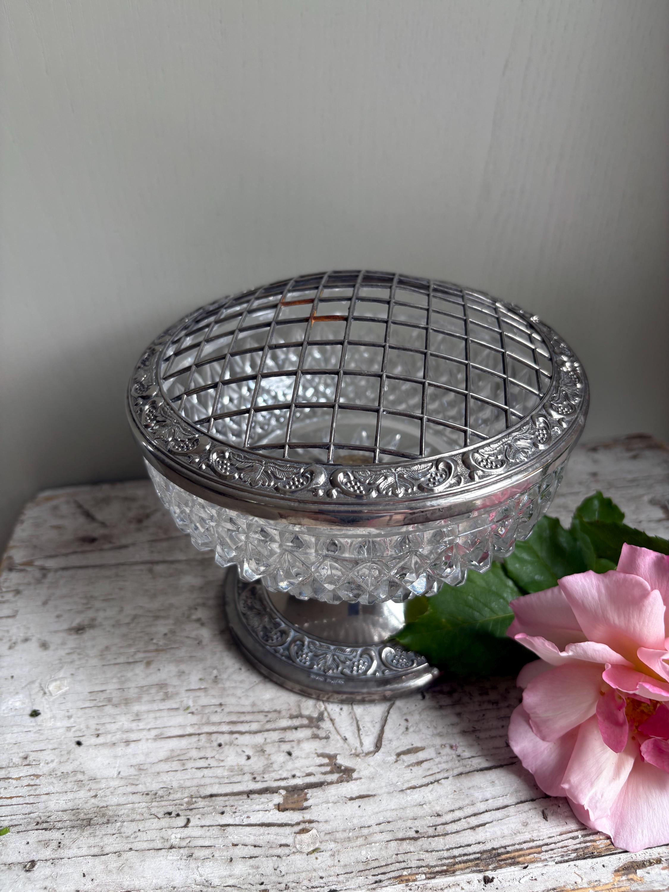 Silver Plated Posy Bowl, Rose Bowl