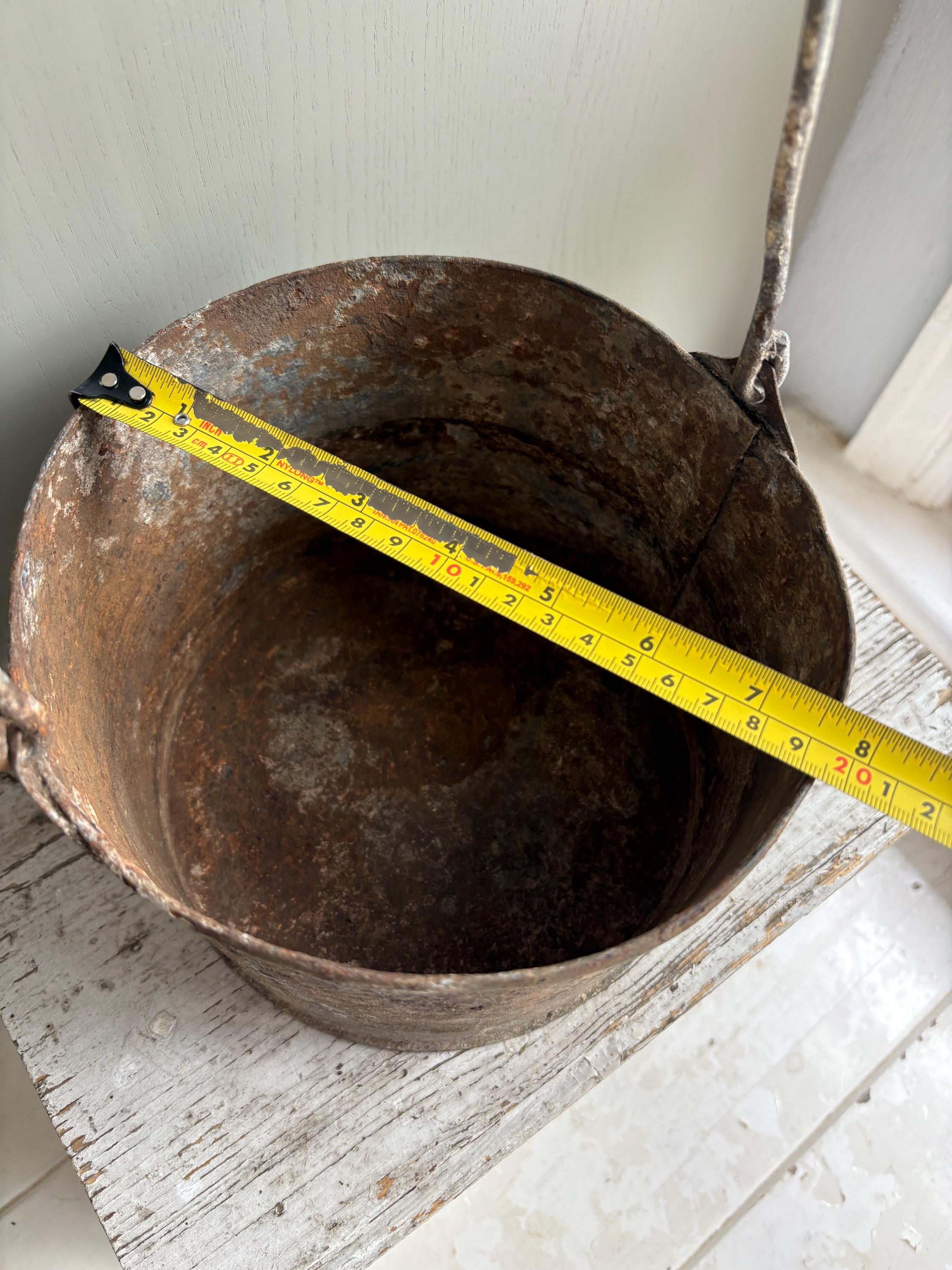 Rustic Paint Pot, Paint Kettle, Planter.