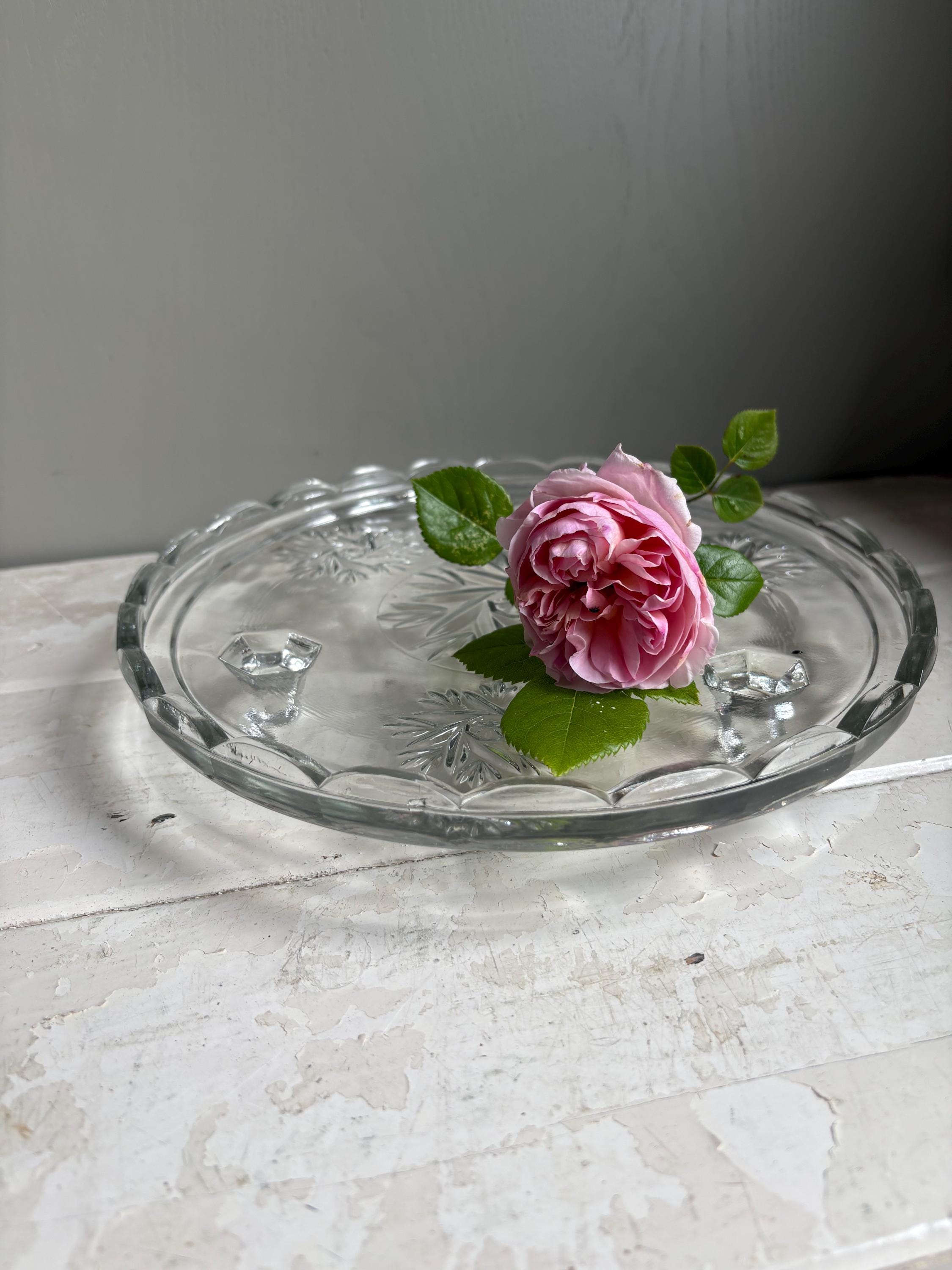 Vintage Glass Cake Stand