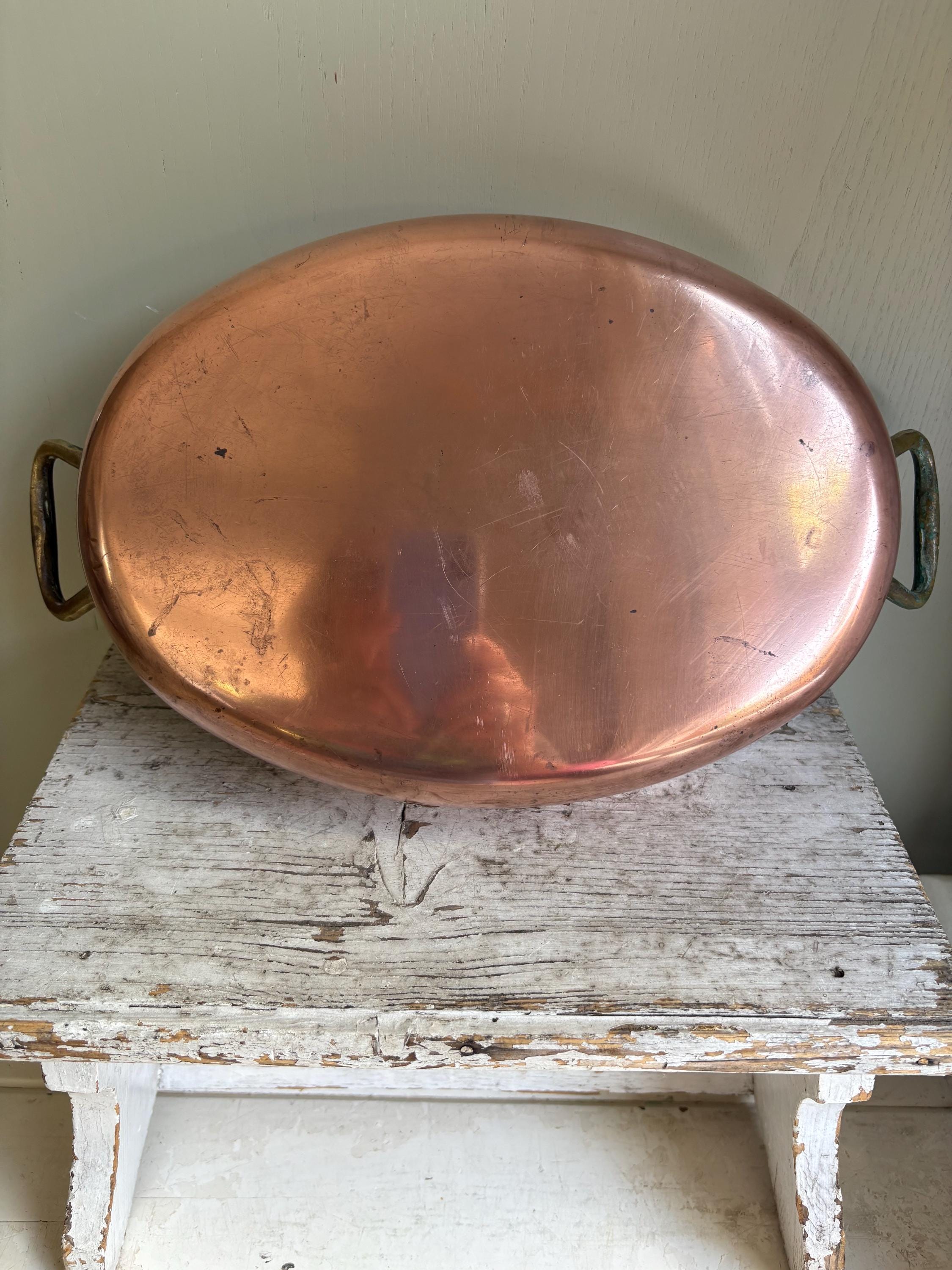 Oval Copper Pan