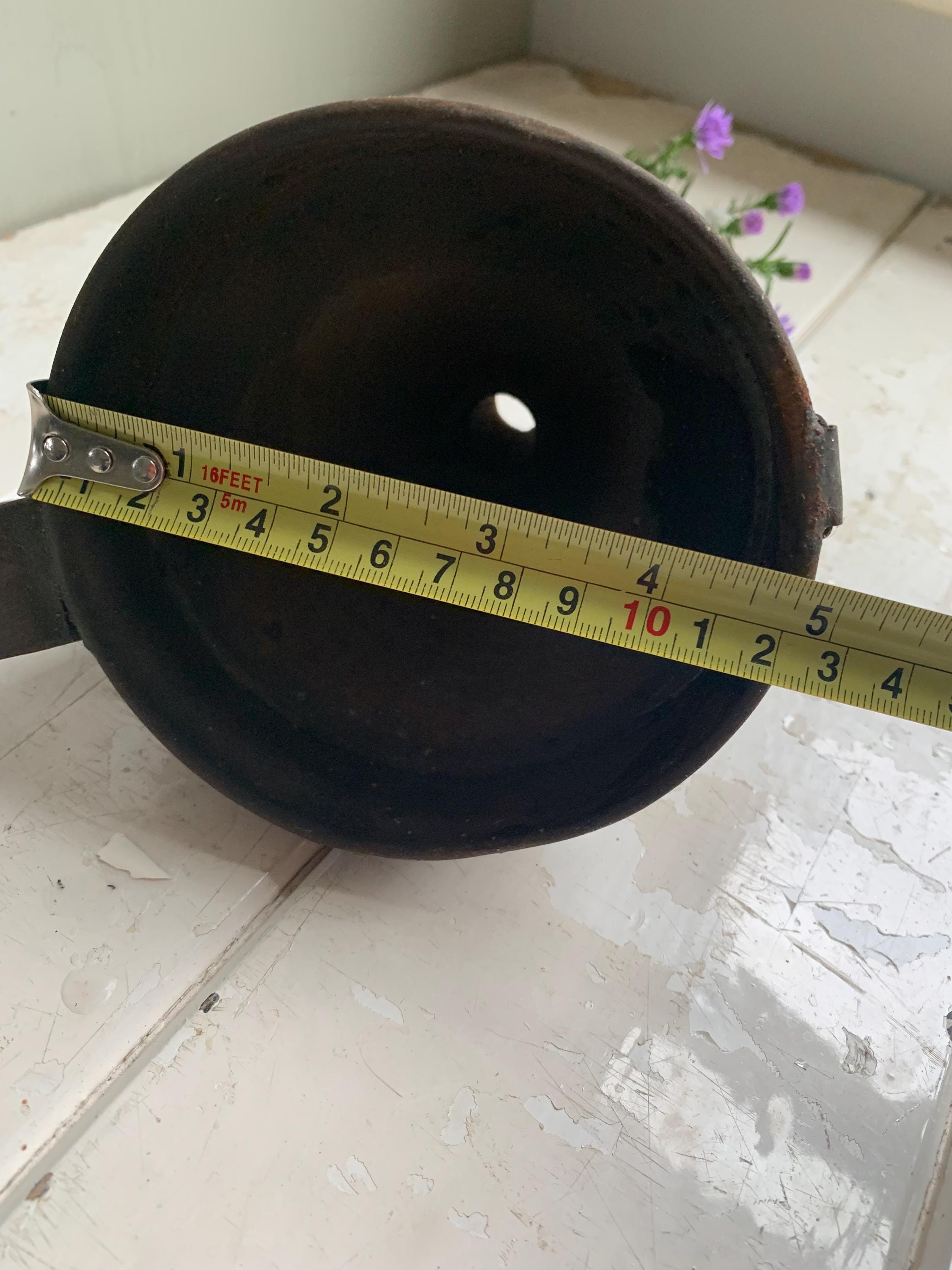Rusty Vintage Metal Funnel, Industrial Decor