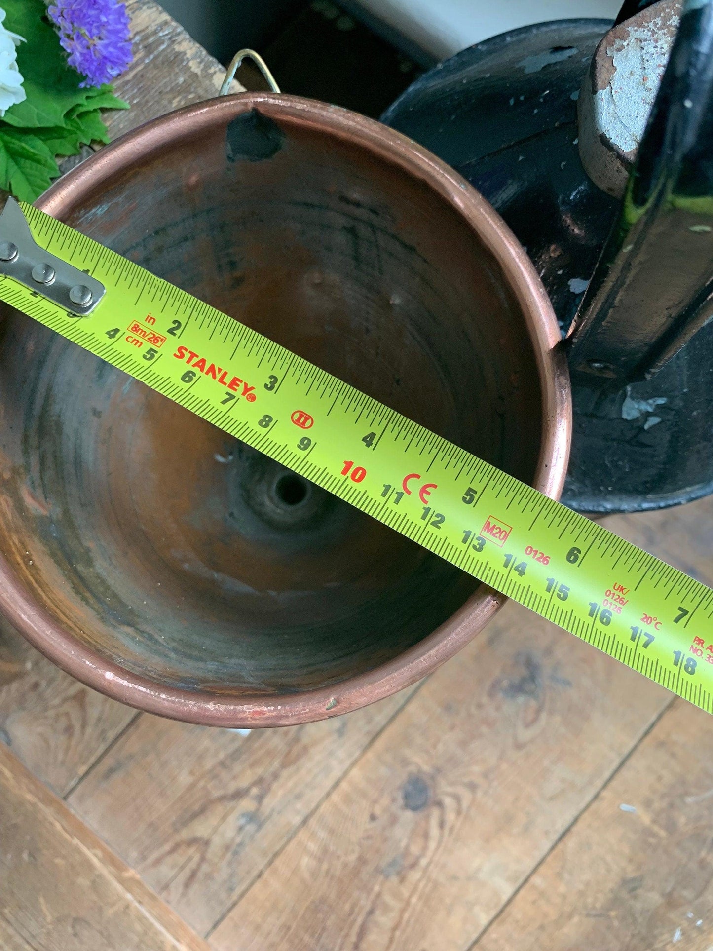Large Old Copper Funnel, Rustic Decor, Bygone tools
