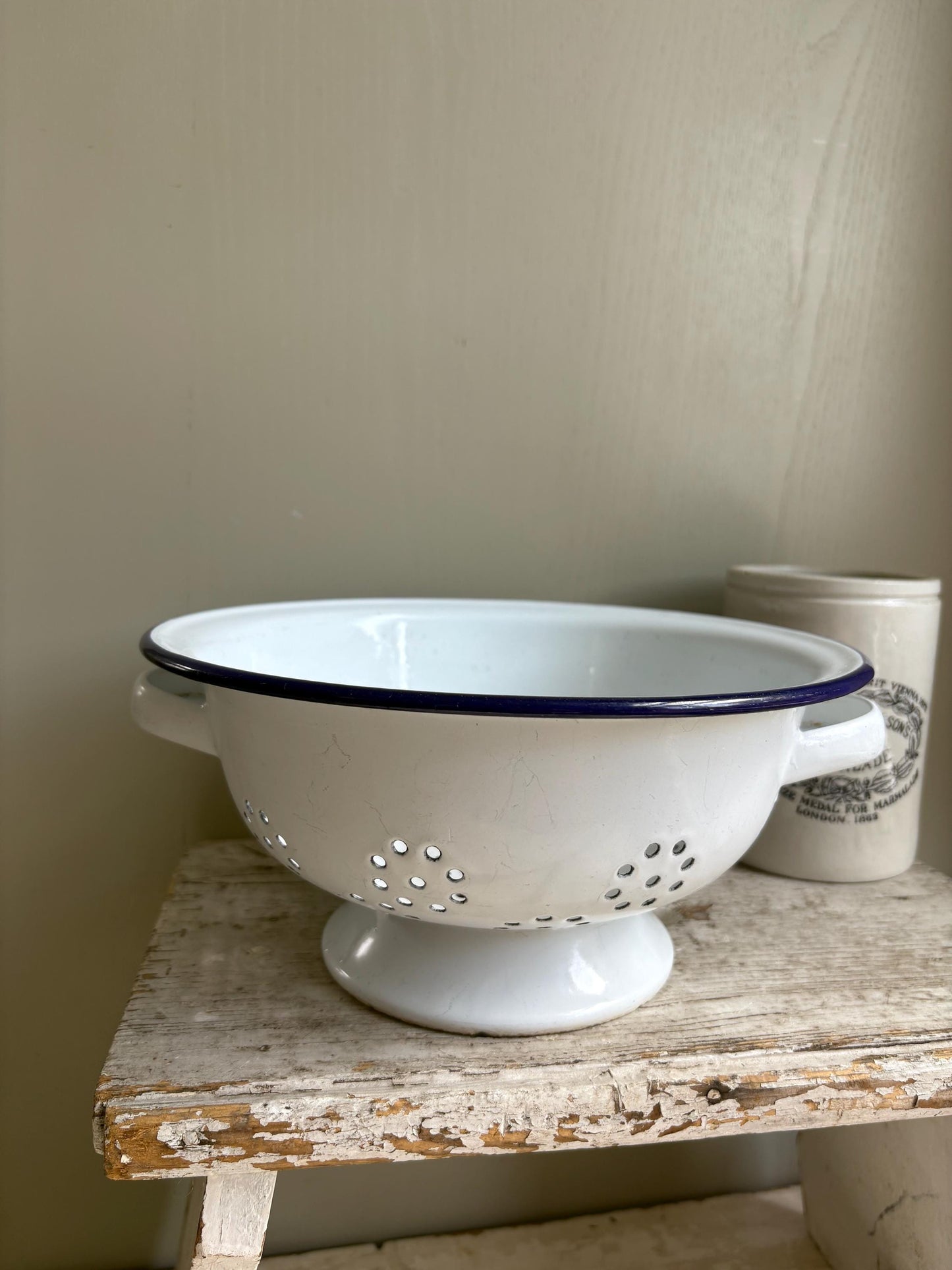 Enamelware Vintage Colander