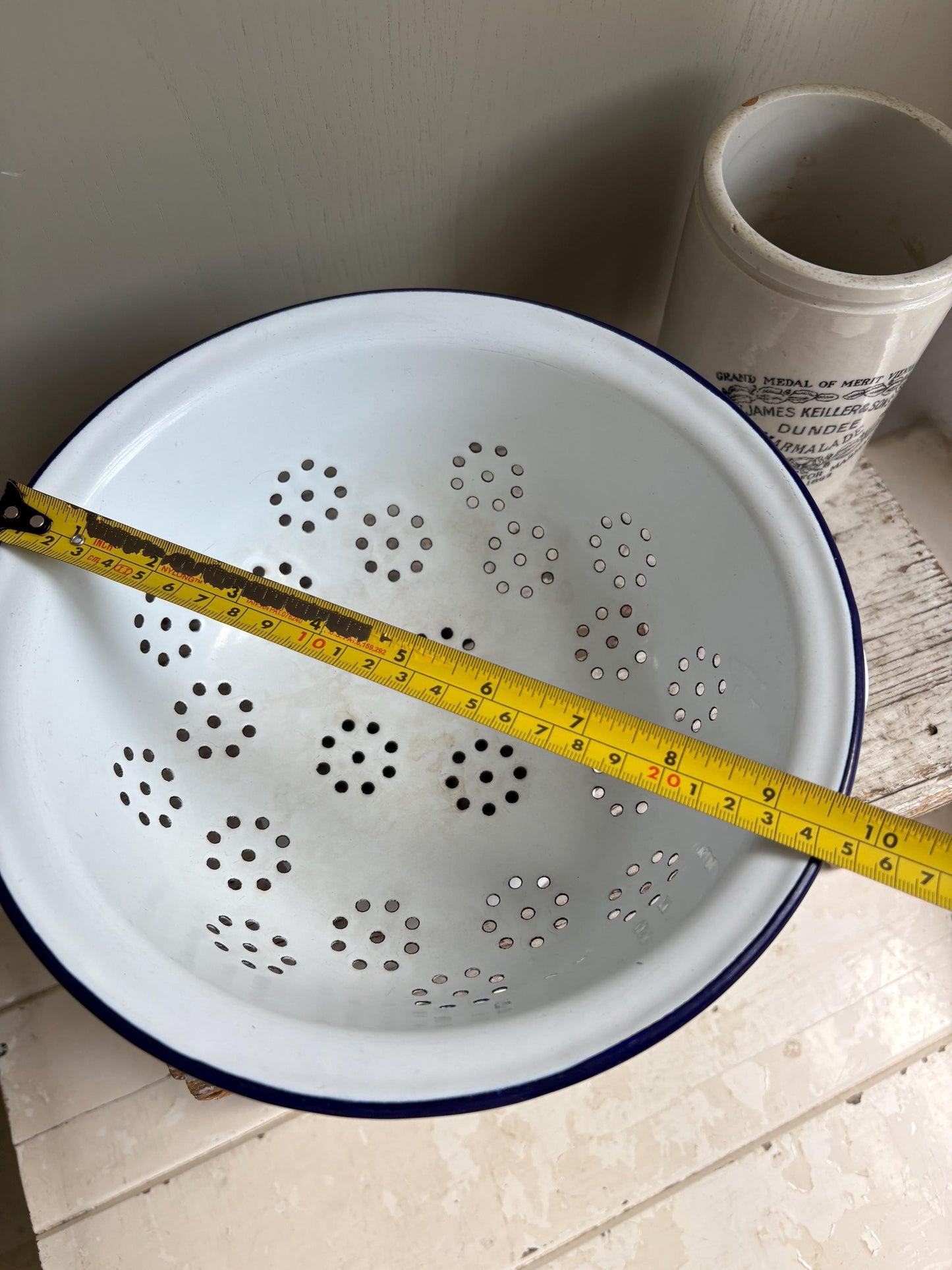 Enamelware Vintage Colander