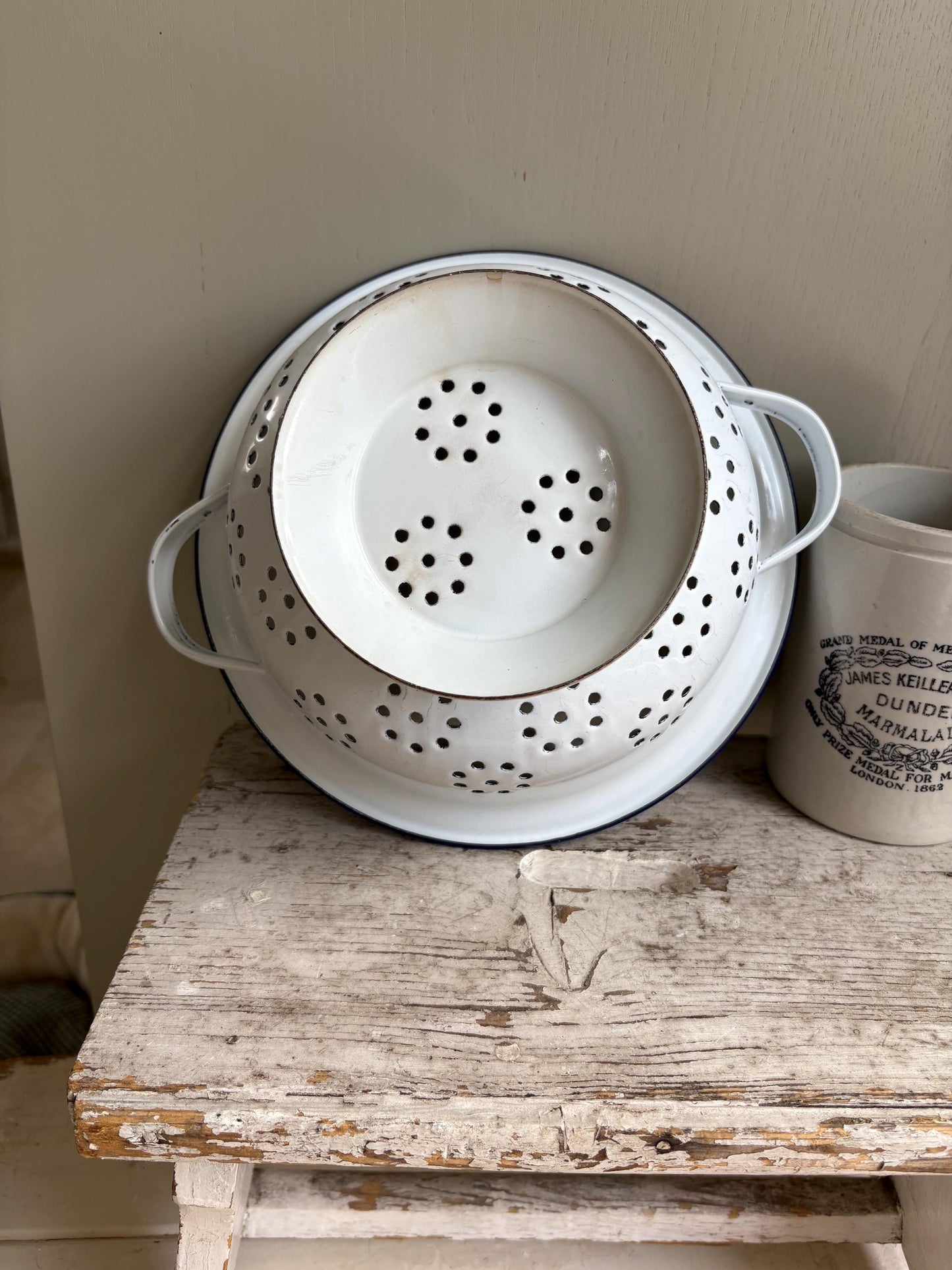 Enamelware Vintage Colander