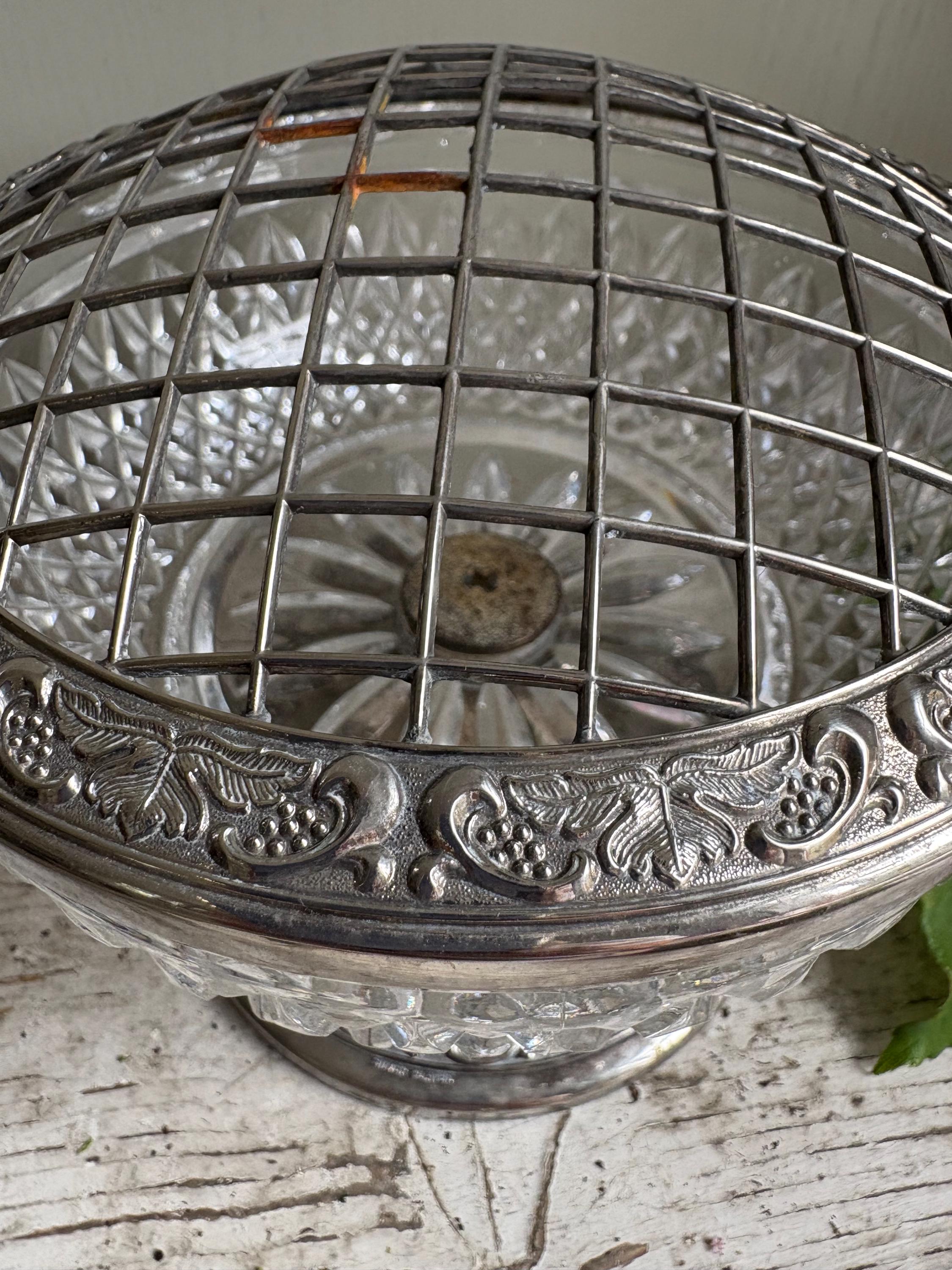 Silver Plated Posy Bowl, Rose Bowl